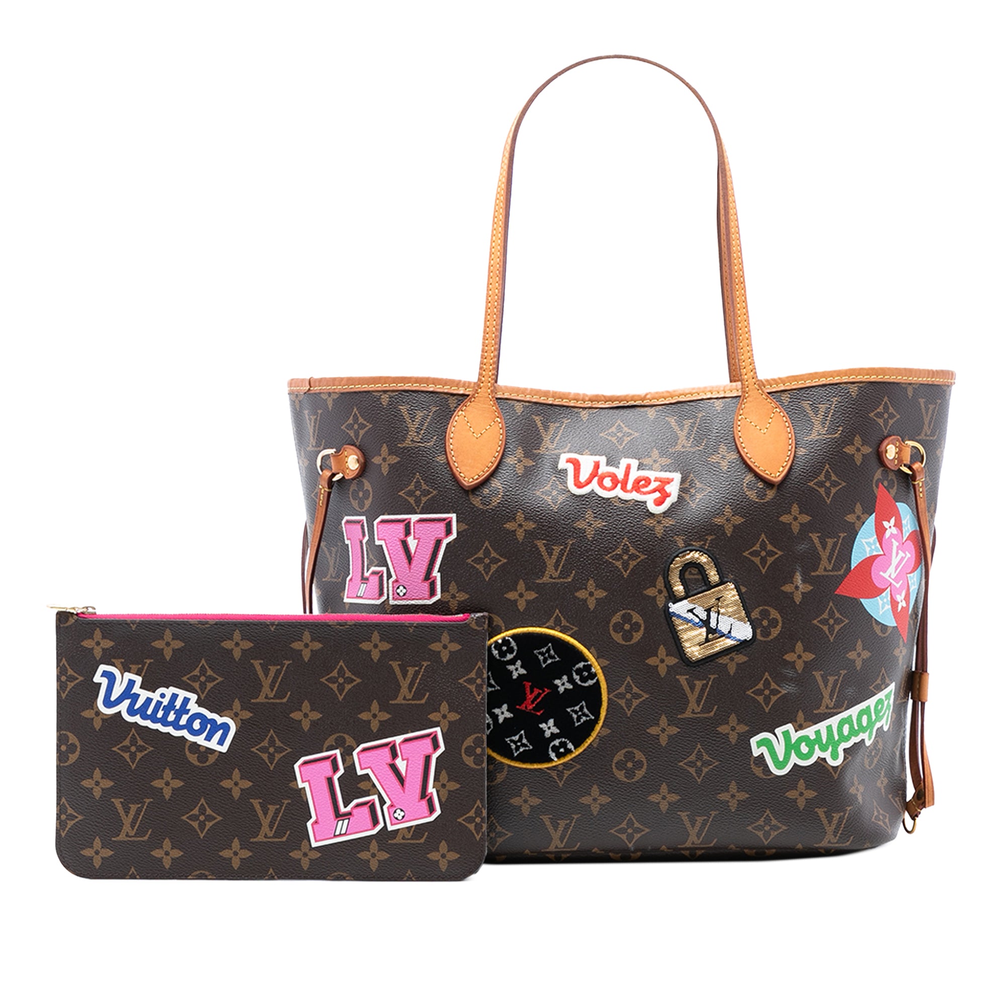 Louis Vuitton Monogram Patches Neverfull MM - image 8