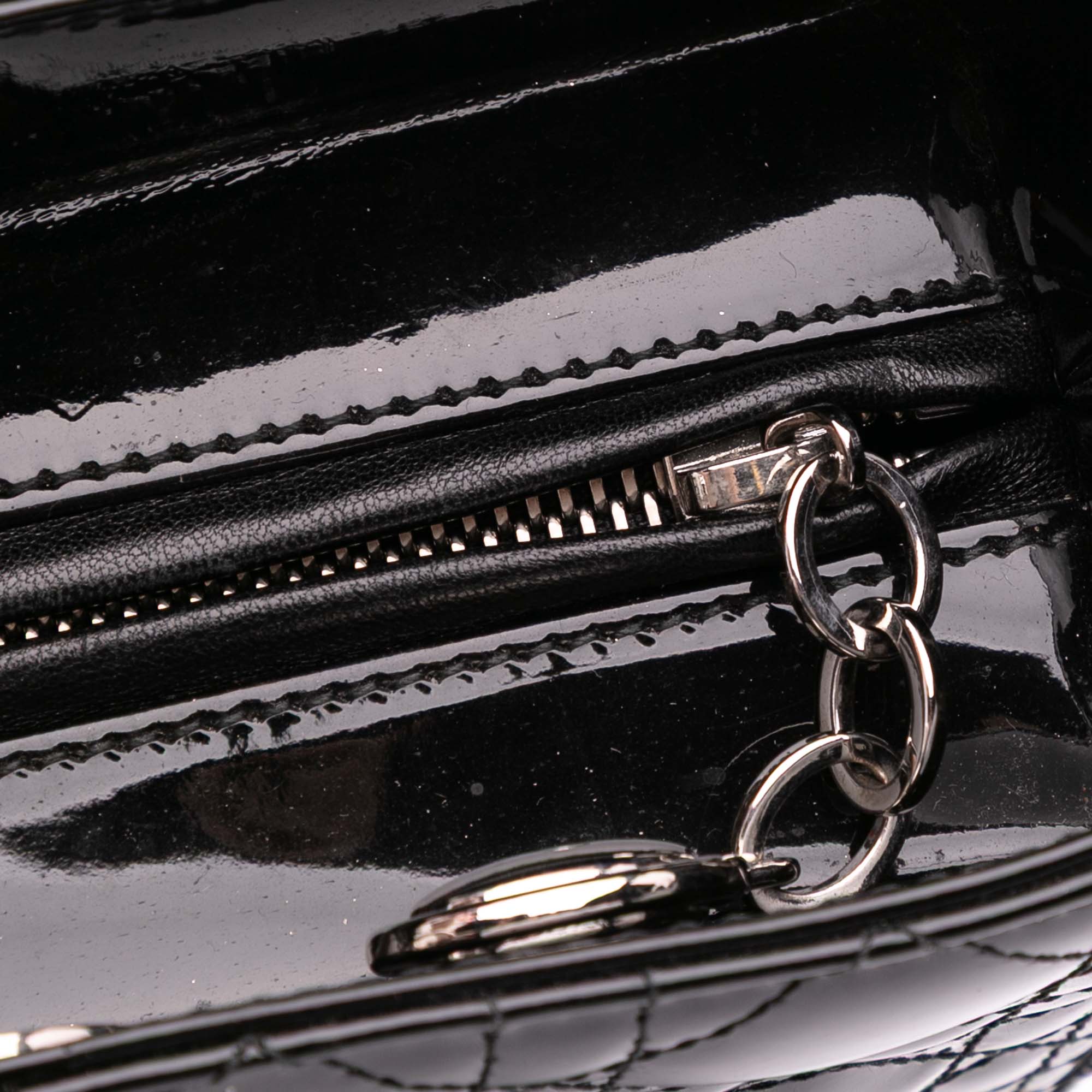Dior Large Patent Cannage Lady Dior - image 7