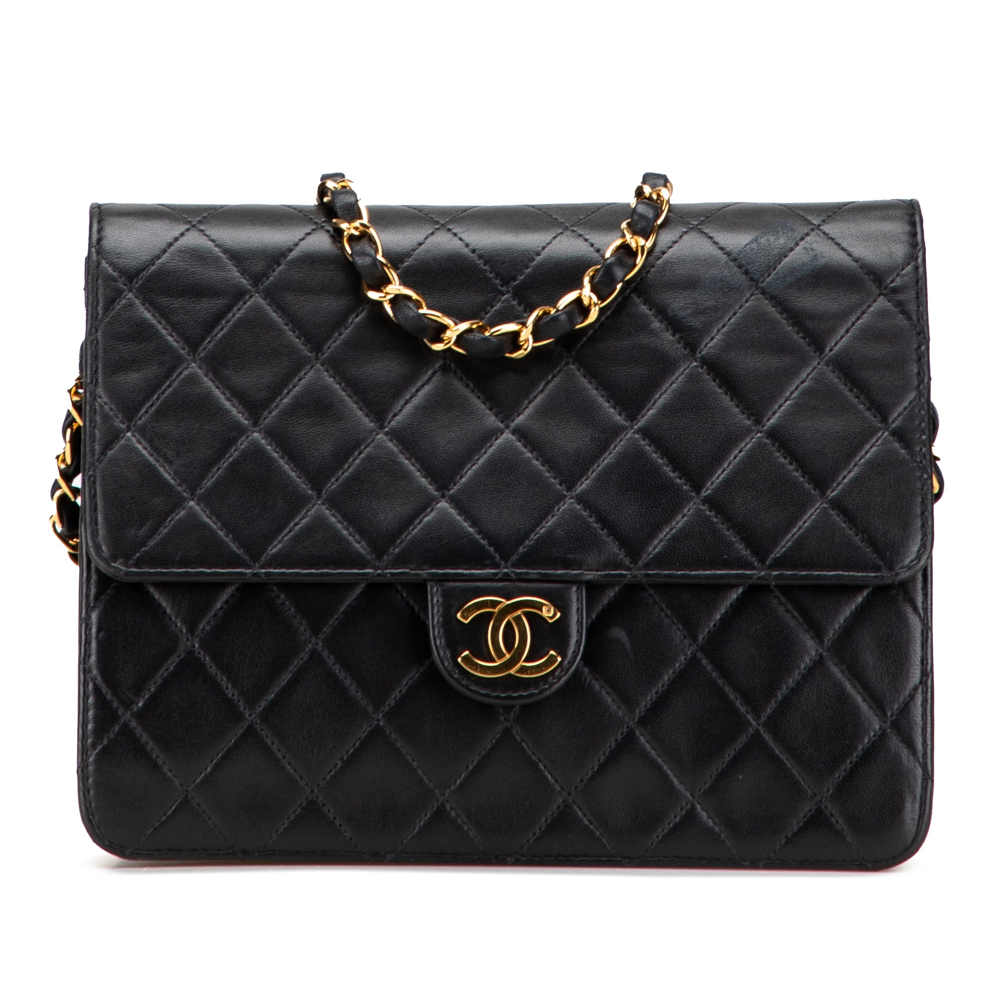 Chanel Small CC Quilted Lambskin Single Flap - image 1