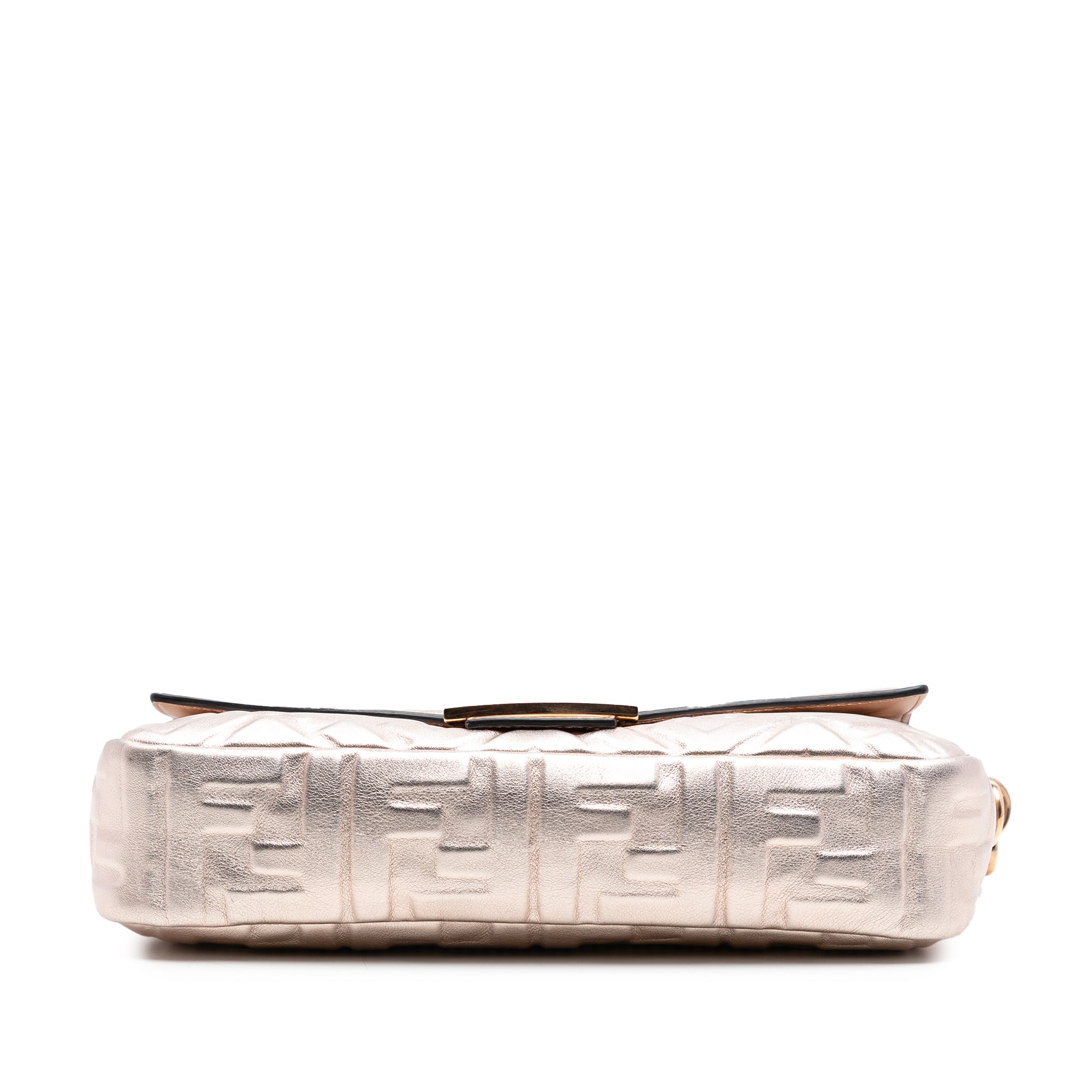 Fendi Zucca Embossed Leather Baguette Satchel - image 3