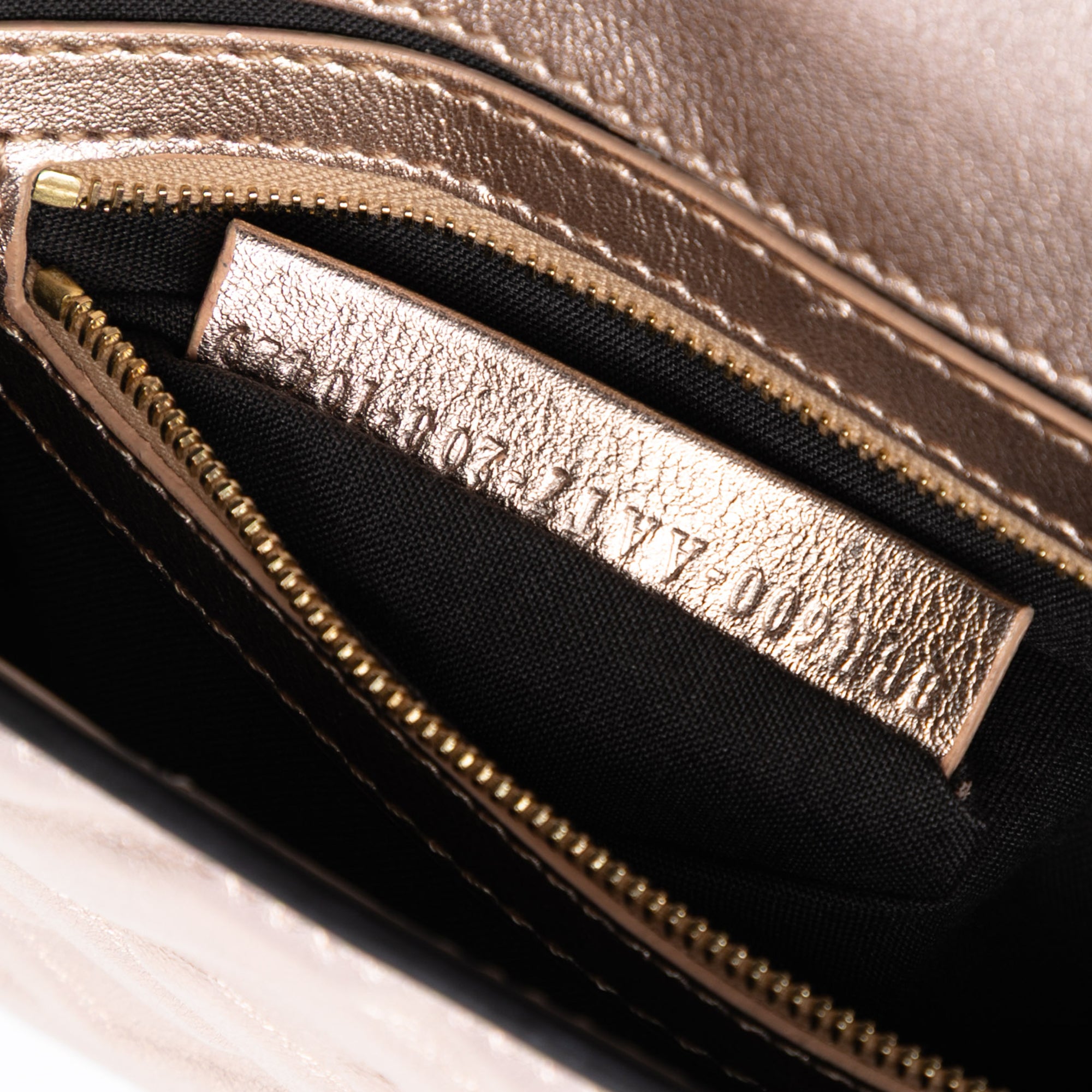 Fendi Zucca Embossed Leather Baguette Satchel - image 6
