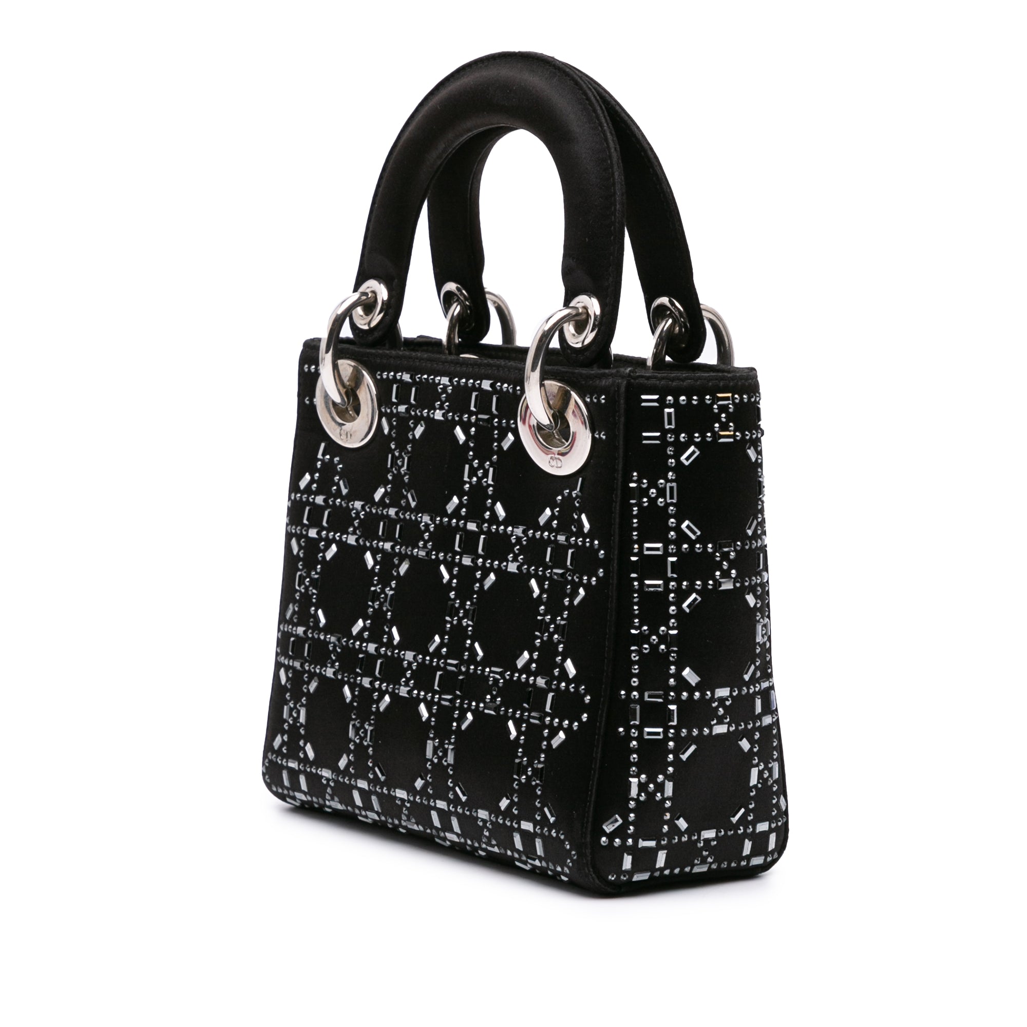 Dior Mini Velvet Cannage Strass Embellished Lady Dior - image 2