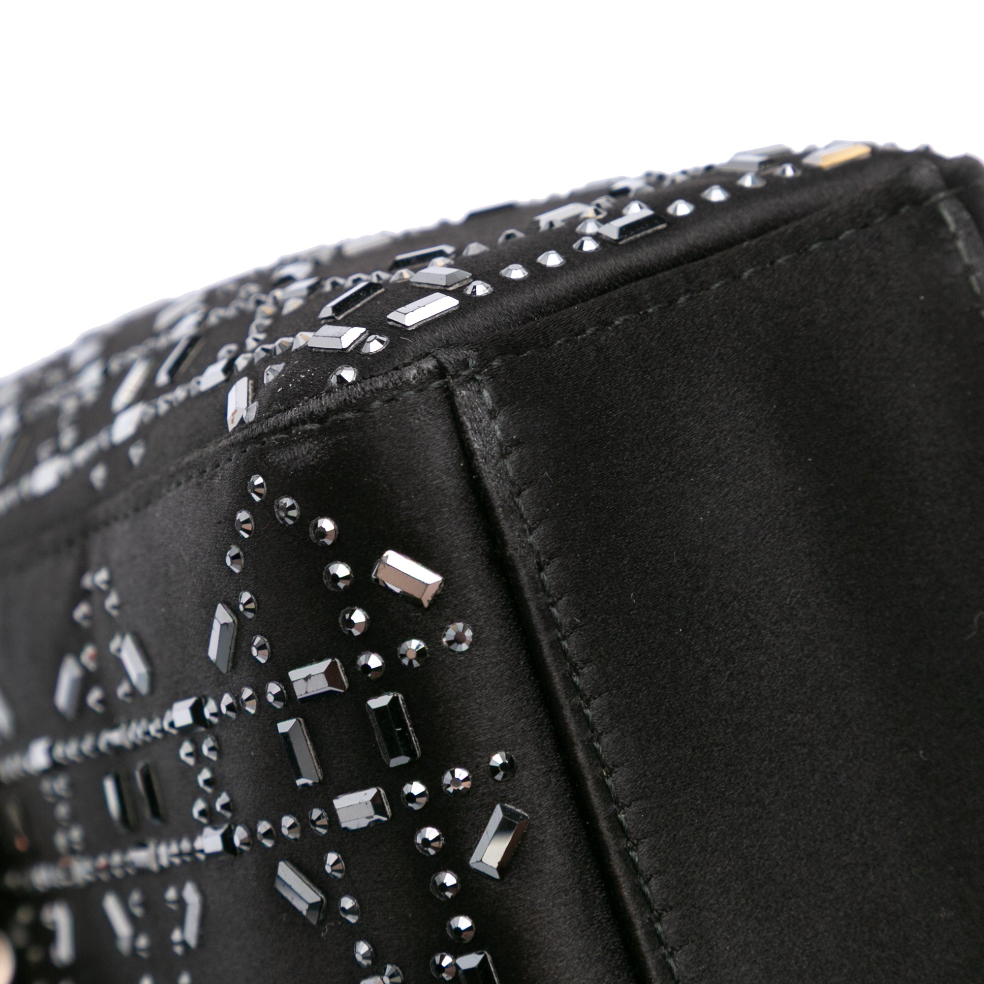 Dior Mini Velvet Cannage Strass Embellished Lady Dior - image 7