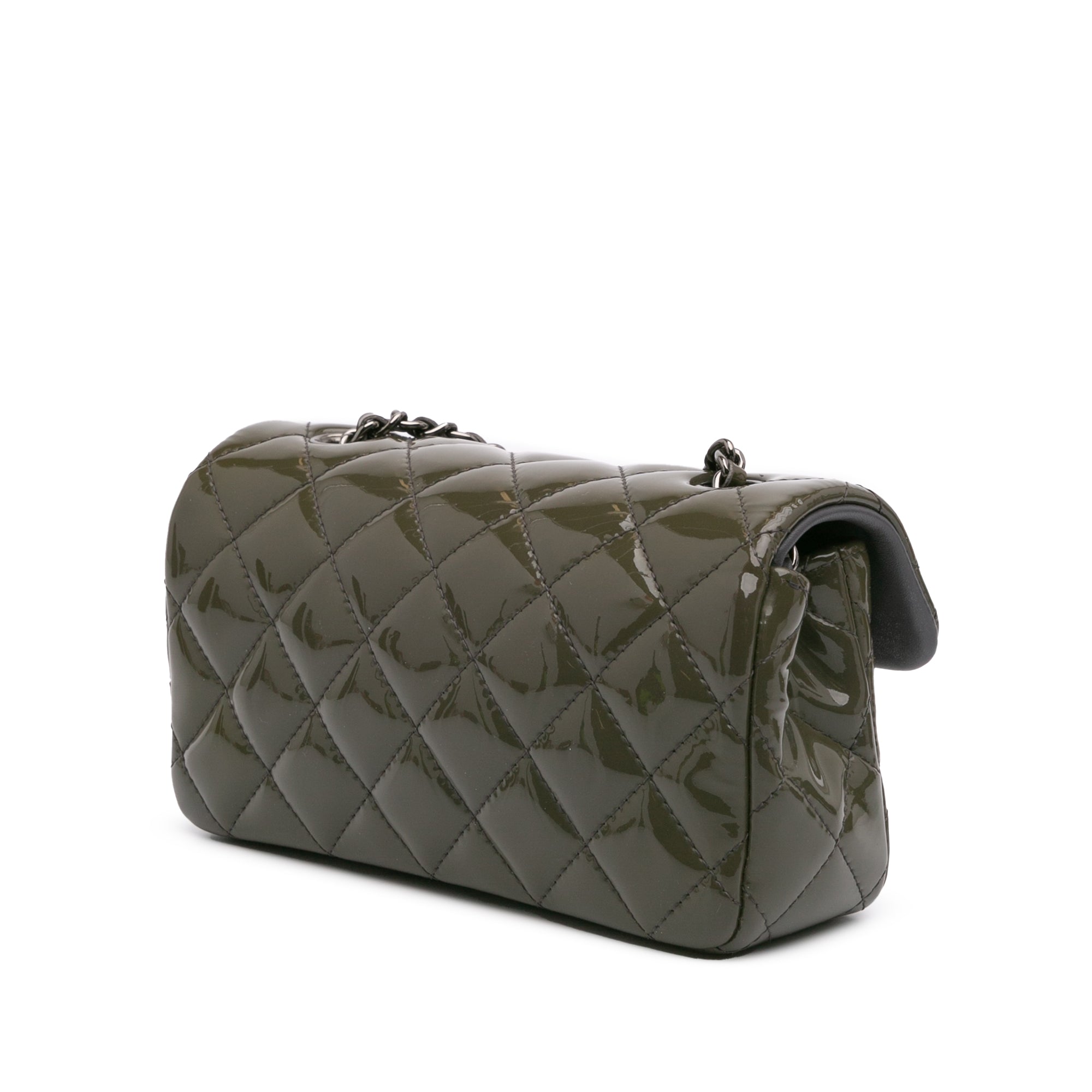 Chanel Extra Mini Rectangular Classic Patent Single Flap - image 2