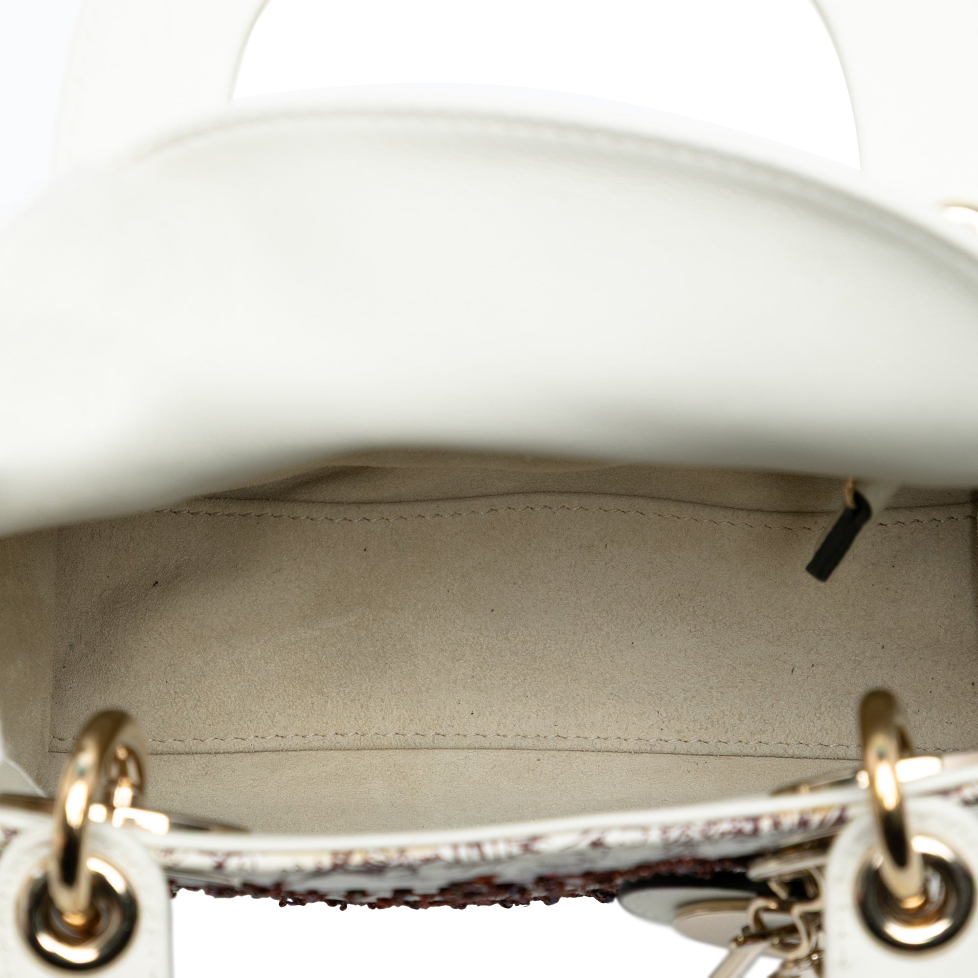 Dior Limited Edition Mini Calfskin Embroidered Toile de Jouy Lady Dior - image 4