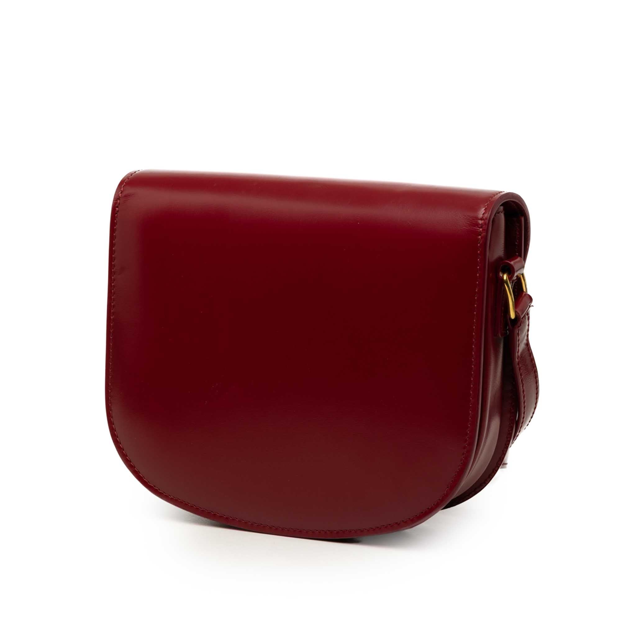 Celine Teen Shiny Calfskin Triomphe Besace Clea Crossbody - image 2