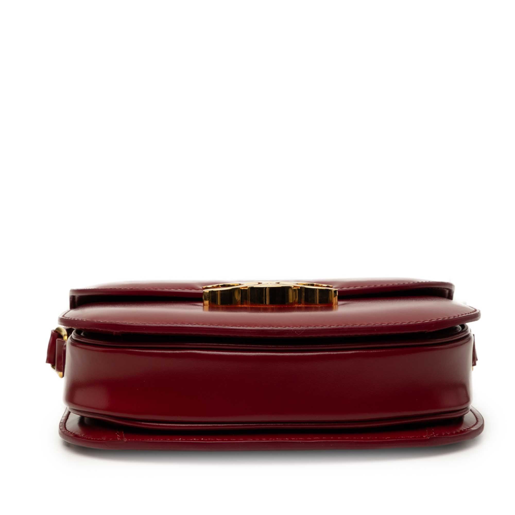 Celine Teen Shiny Calfskin Triomphe Besace Clea Crossbody - image 3