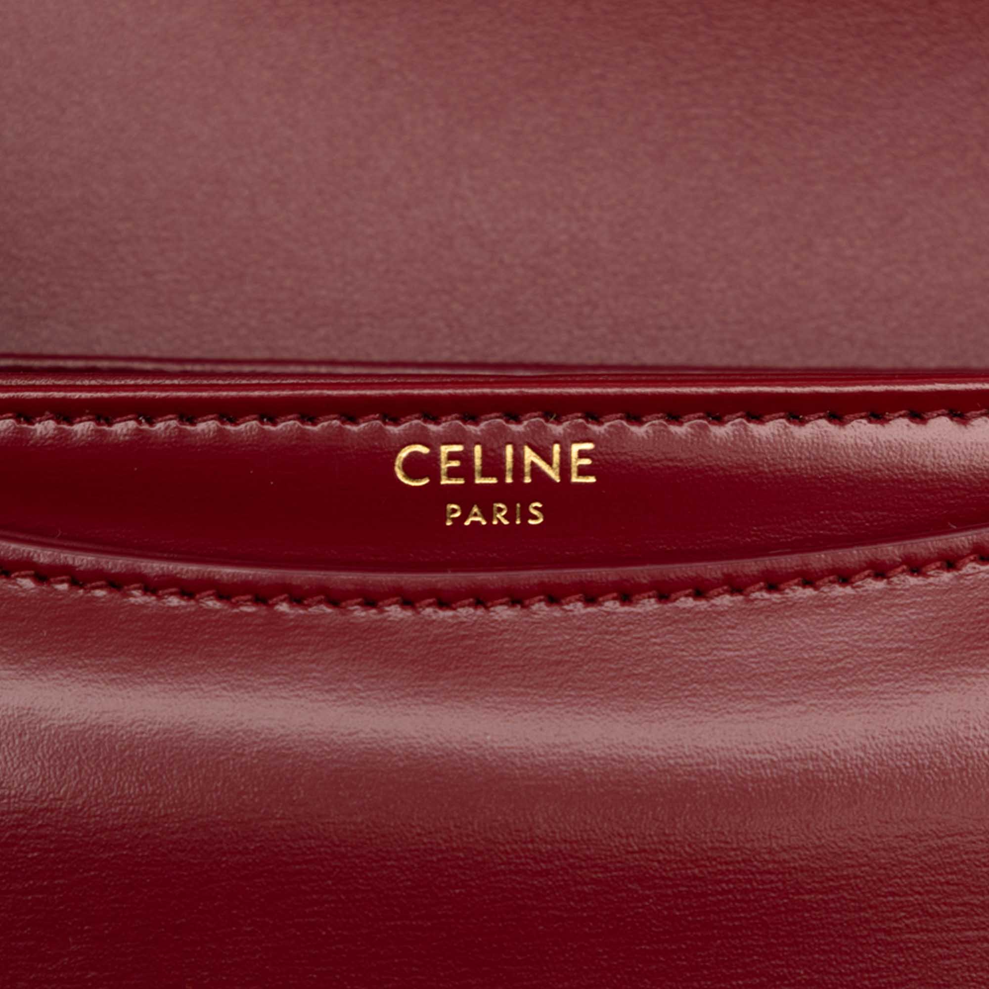 Celine Teen Shiny Calfskin Triomphe Besace Clea Crossbody - image 4