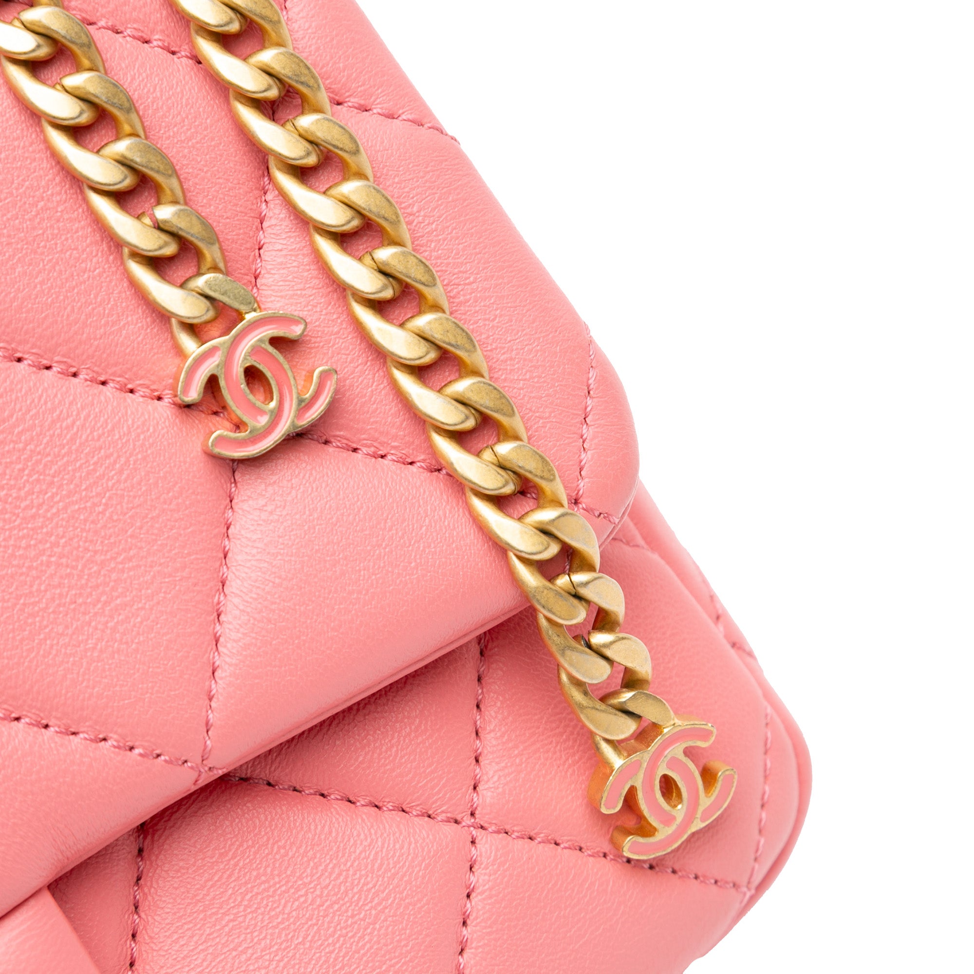 Chanel Small Lambskin Pending CC Flap - image 9