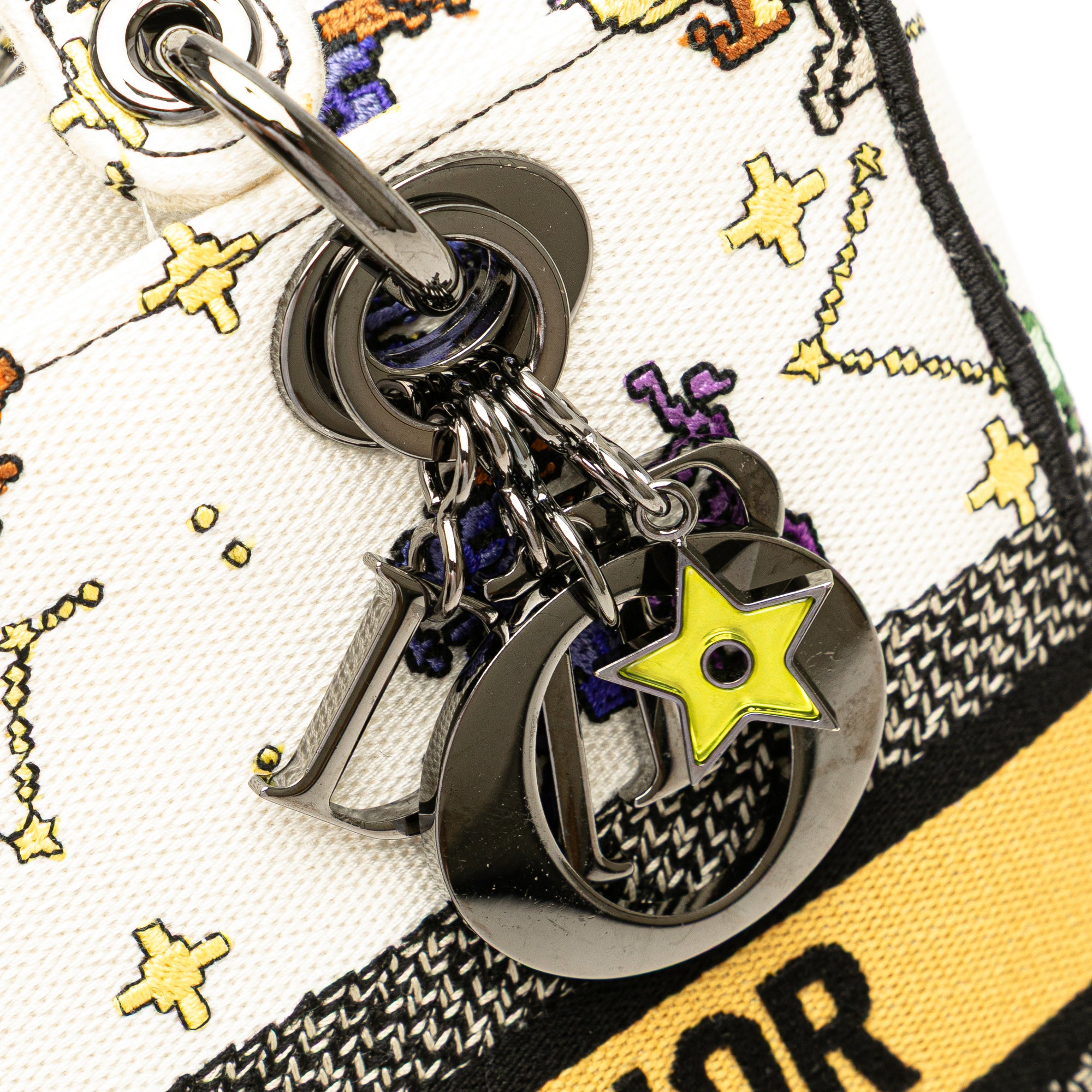 Dior Medium Embroidered Canvas Pixel Zodiac Lady D Lite - image 8