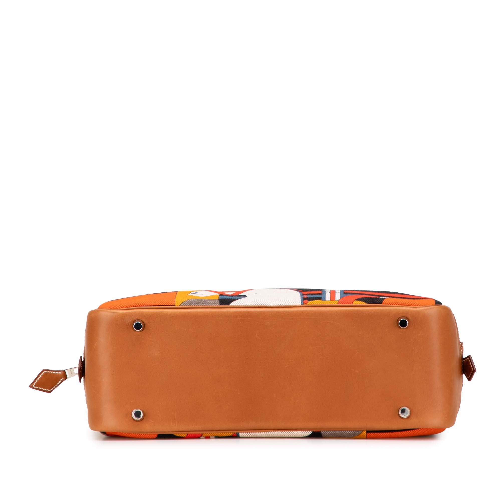 Hermès Barenia and Toile Rocobar Plume 32 - image 3
