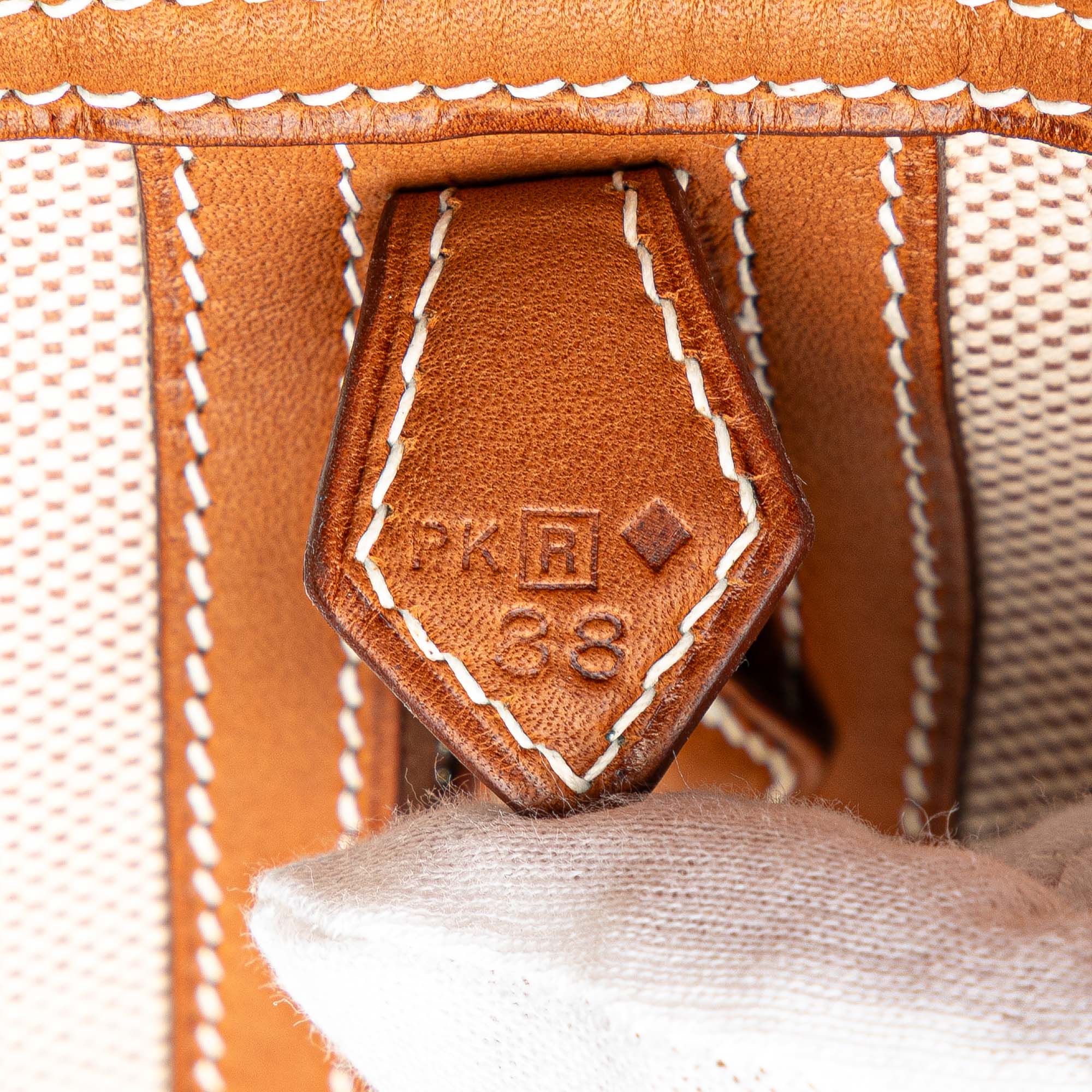 Hermès Barenia and Toile Rocobar Plume 32 - image 6