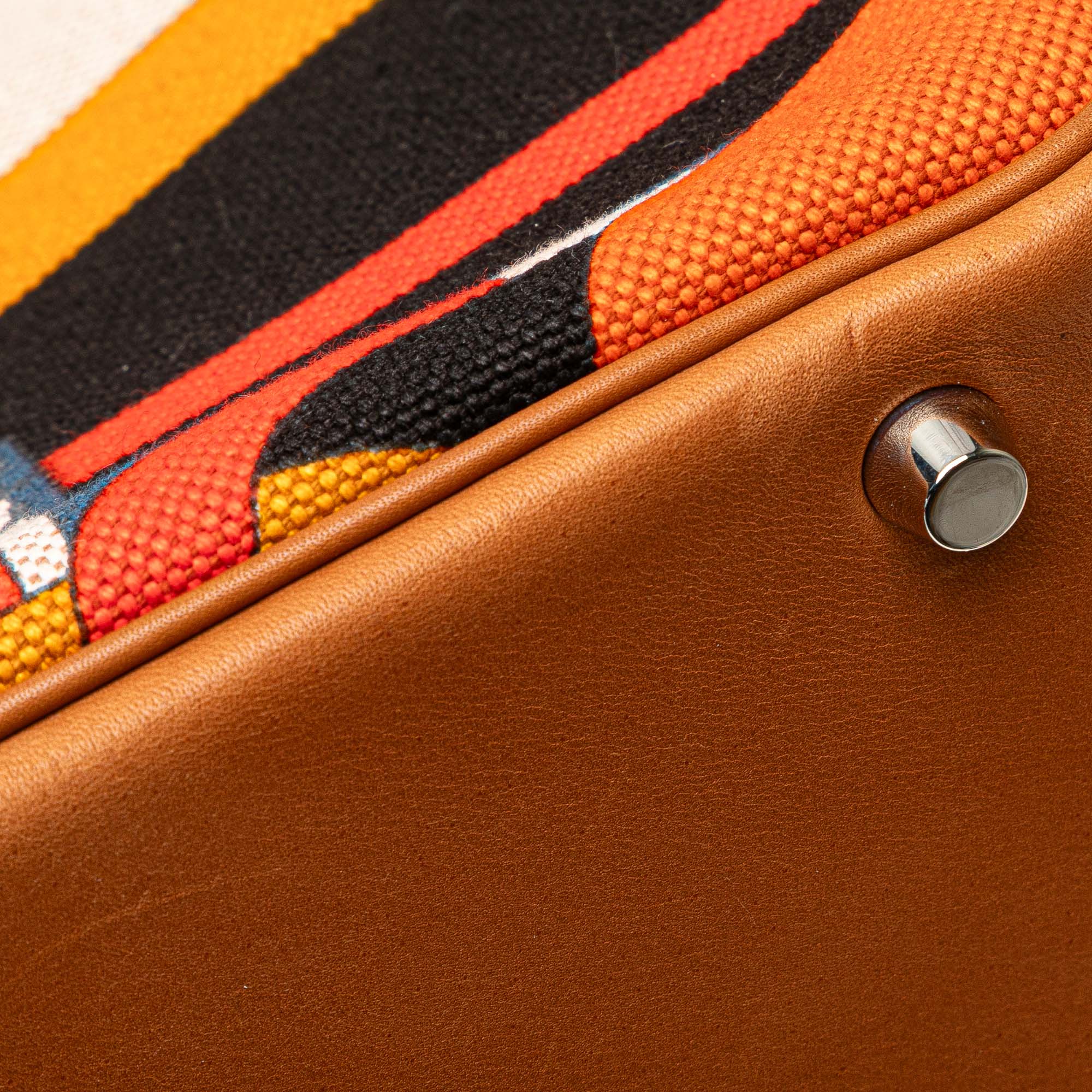 Hermès Barenia and Toile Rocobar Plume 32 - image 9