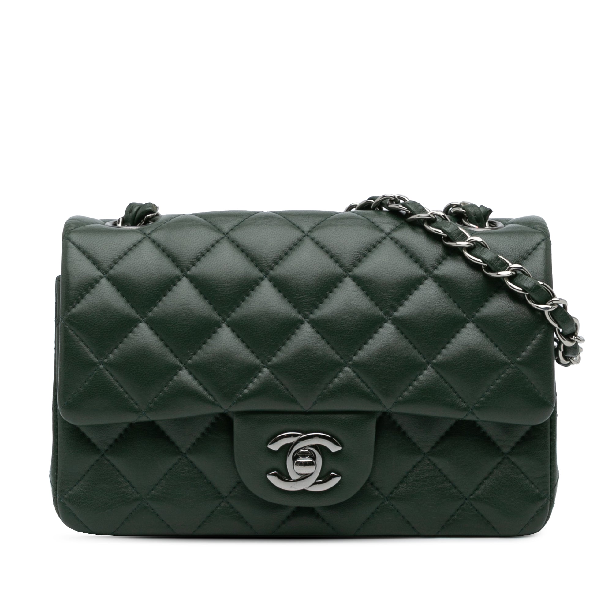 Chanel Mini Rectangular Classic Lambskin Single Flap - image 1