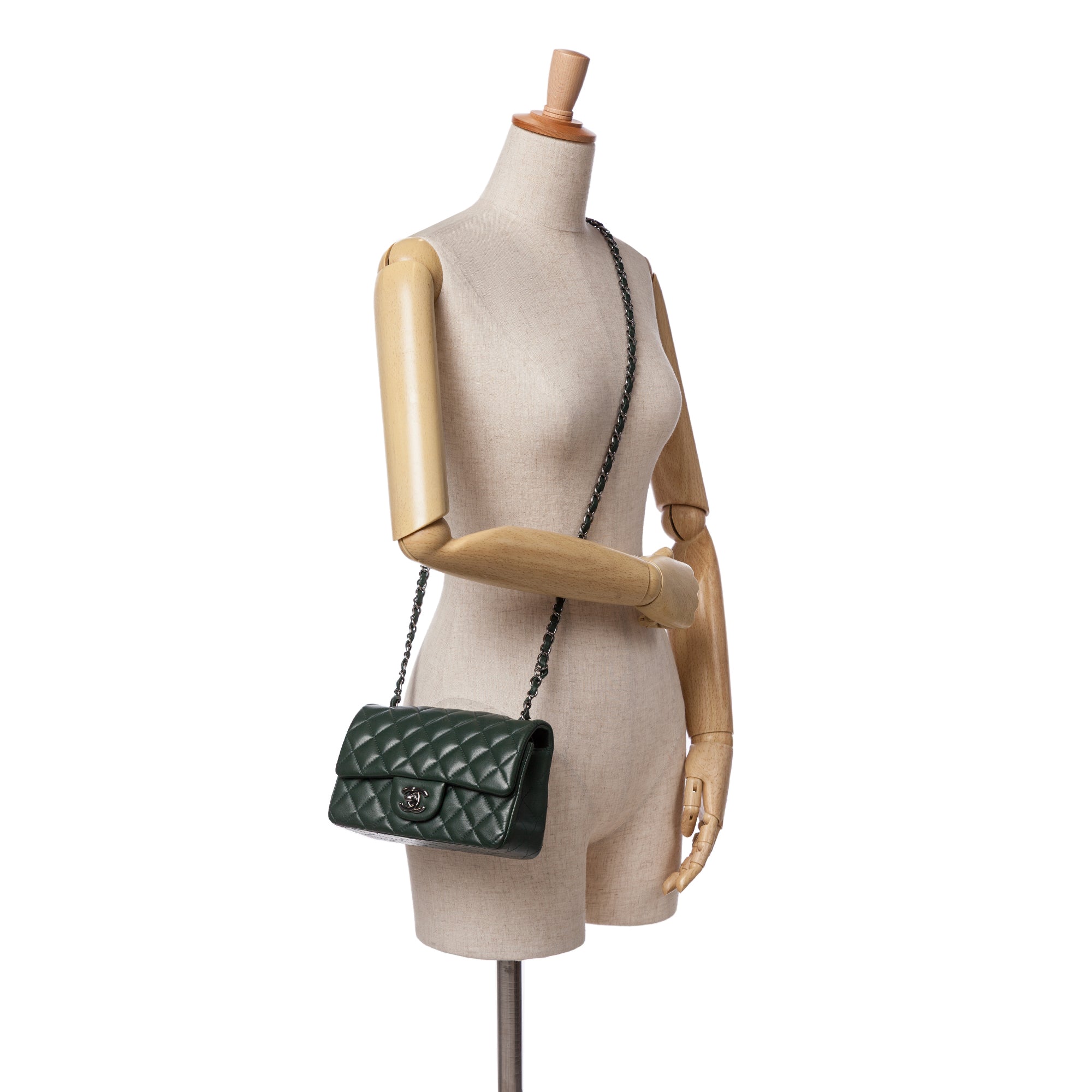 Chanel Mini Rectangular Classic Lambskin Single Flap - image 11