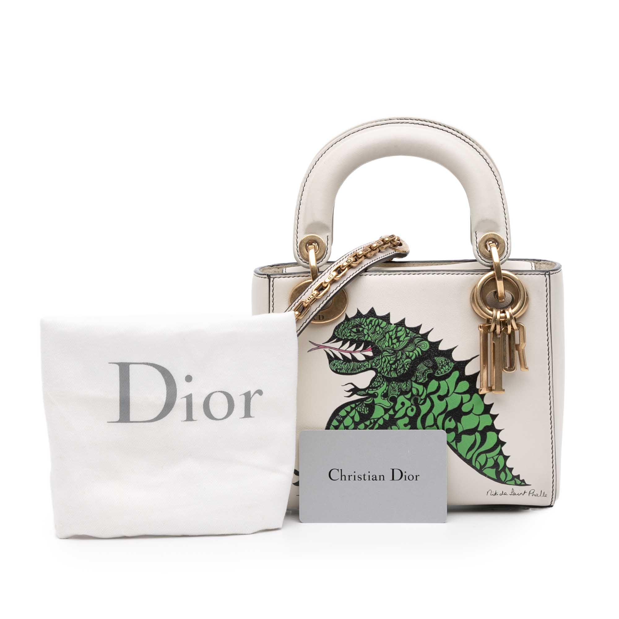 Dior Limited Edition Niki De Saint Phalle Mini Calfskin Dragon Lady Dior - image 10