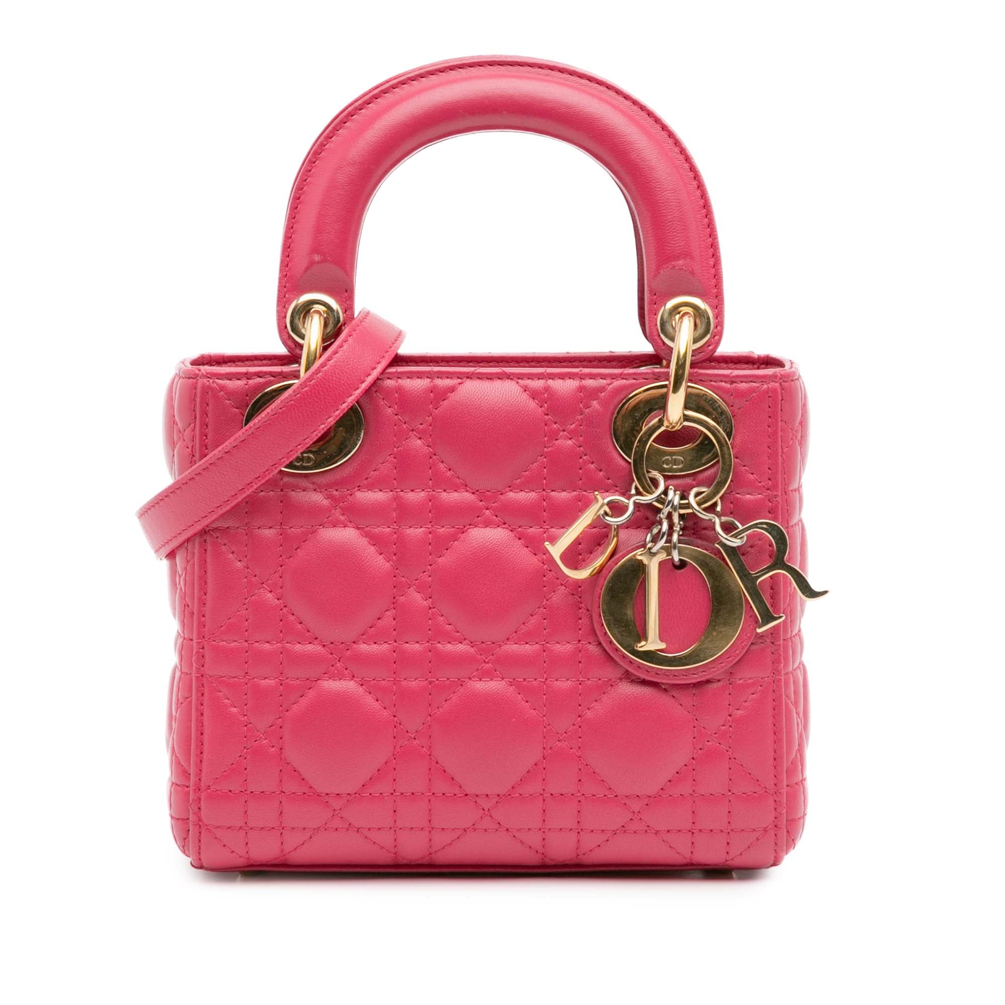 Dior Mini Lambskin Cannage Lady Dior - image 1