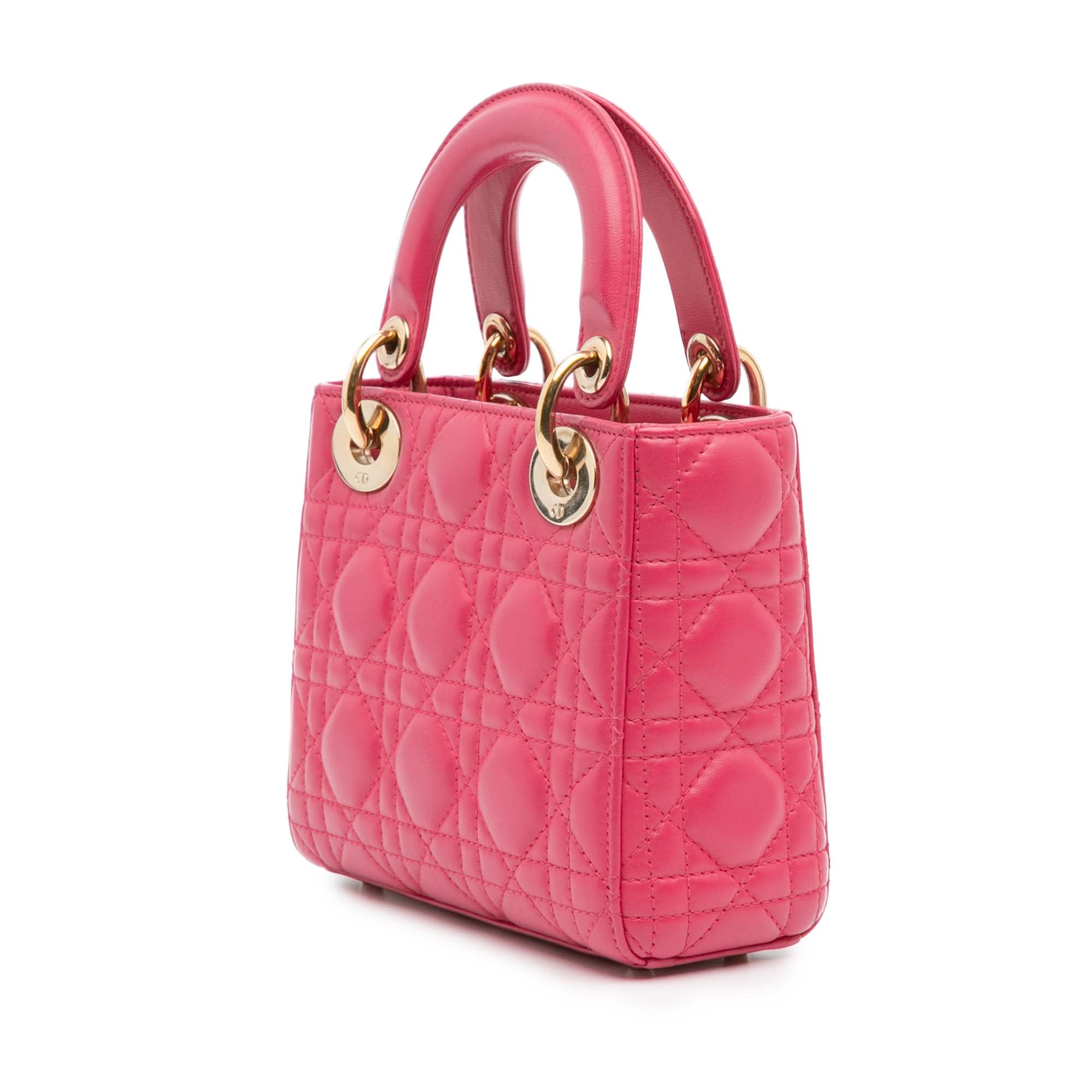 Dior Mini Lambskin Cannage Lady Dior - image 2
