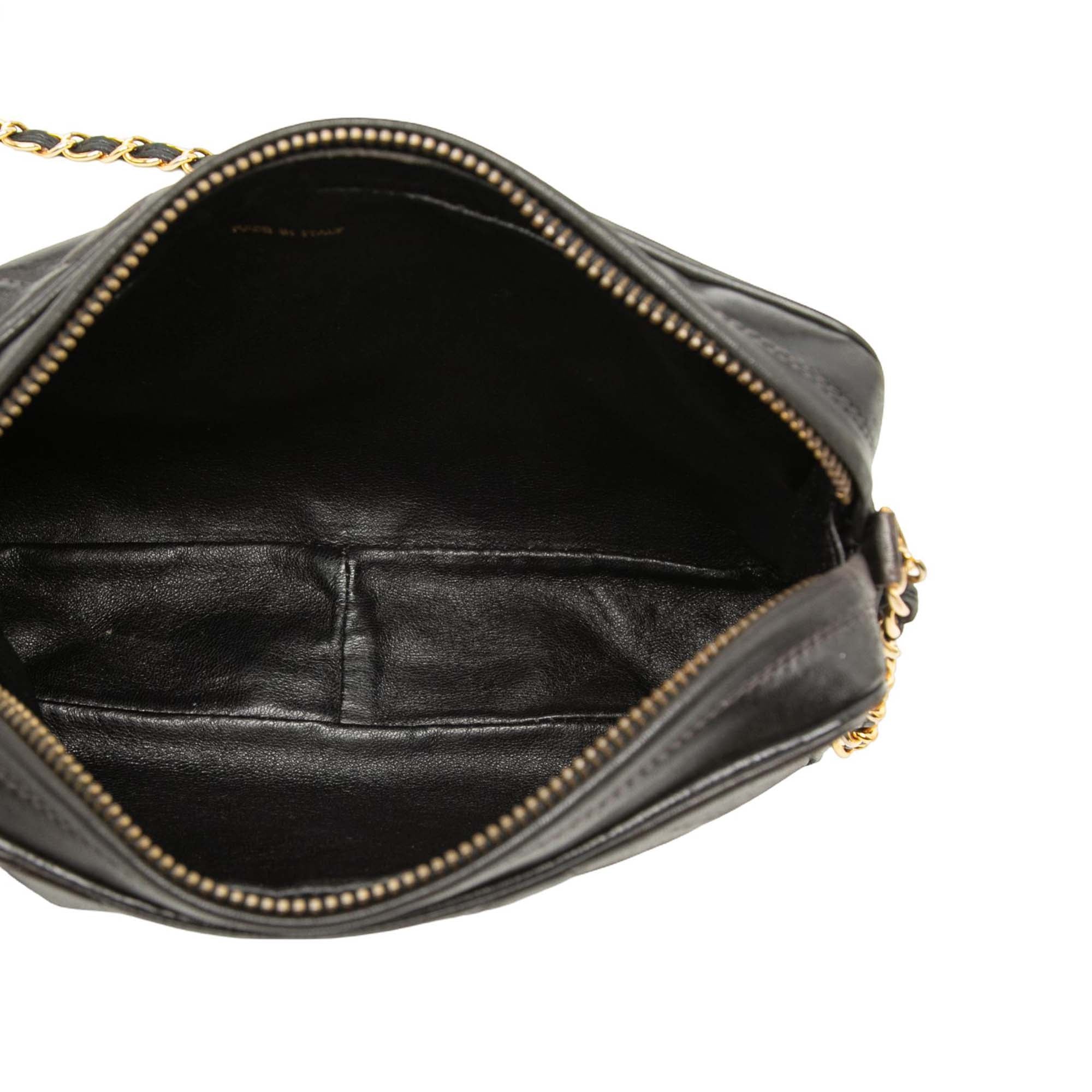 Chanel CC Diamond Quilted Lambskin Tassel Camera Bag - image 4