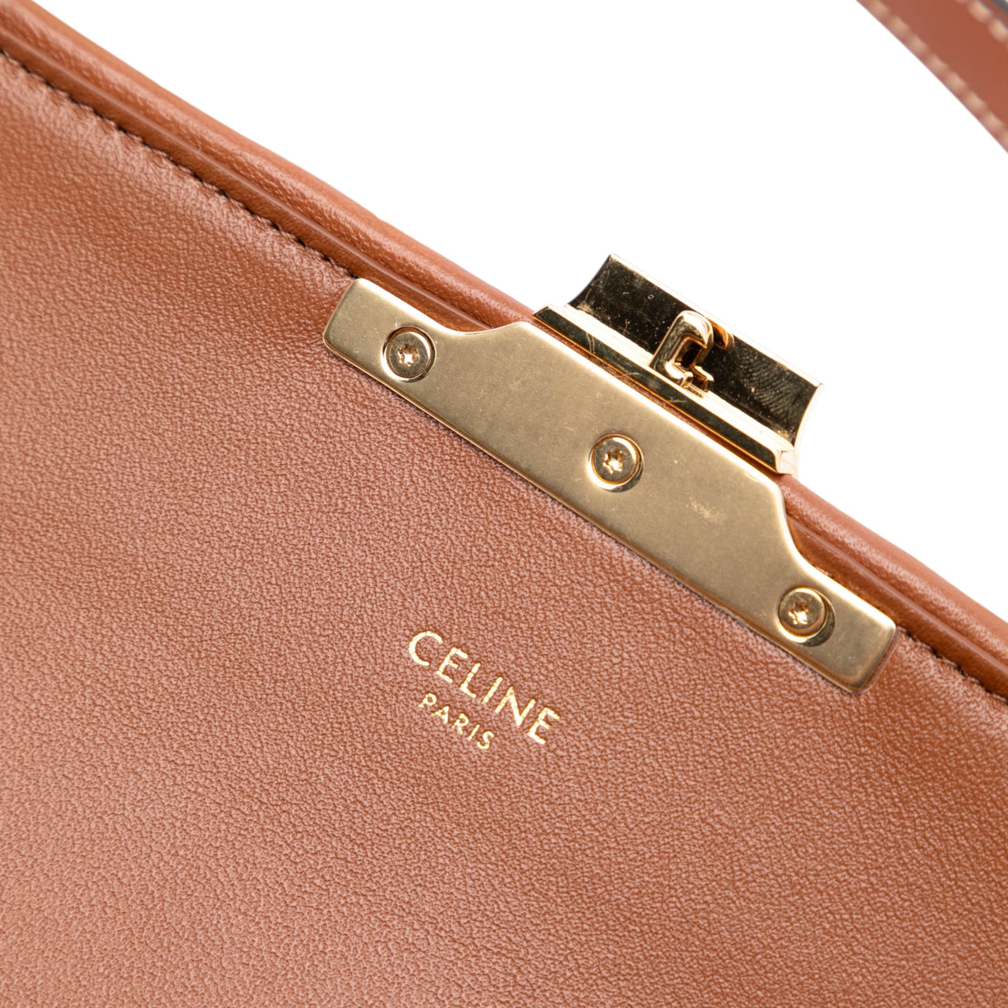 Celine Shearling Triomphe Shoulder Bag - image 5