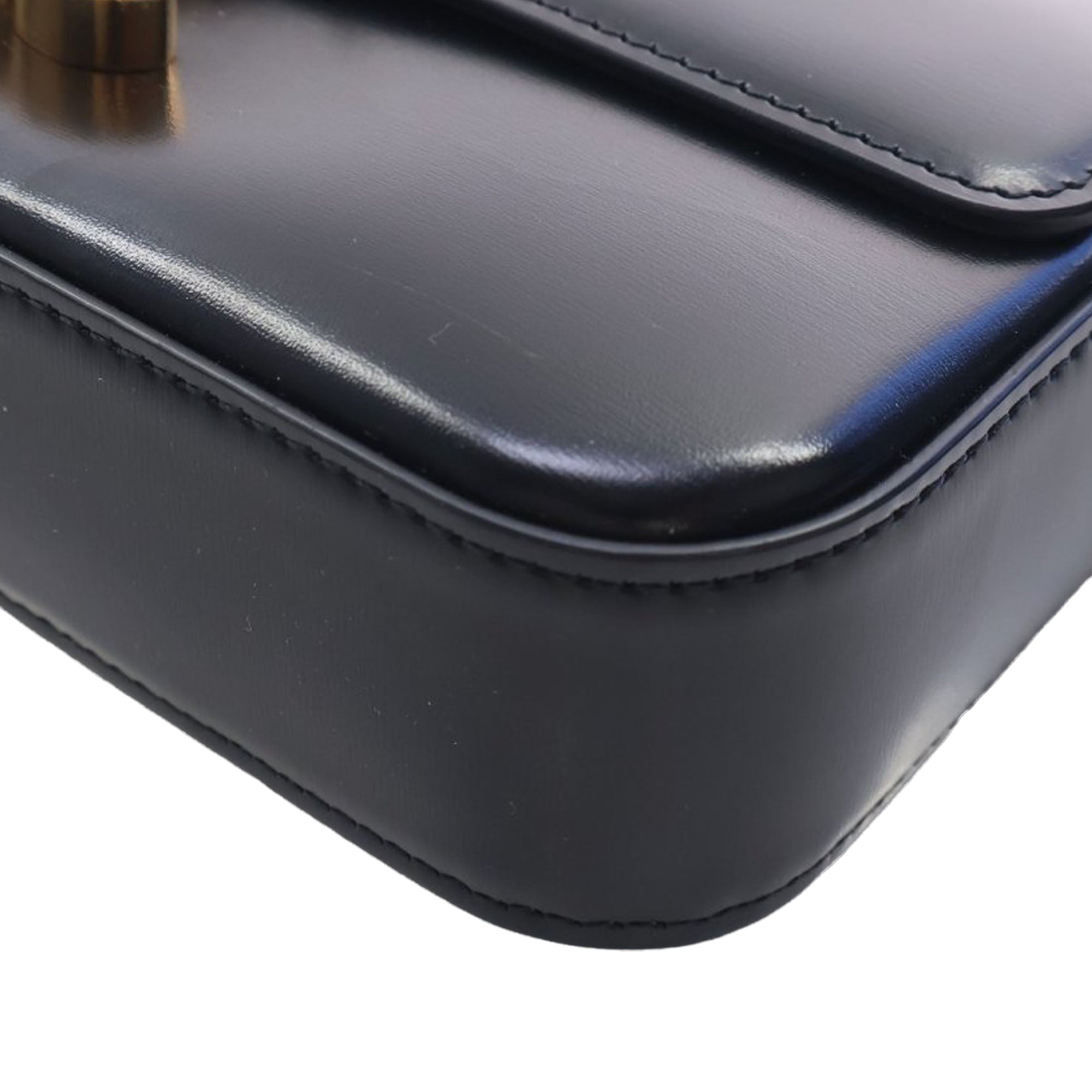 Celine Shiny Calfskin Triomphe Claude Shoulder Bag - image 8