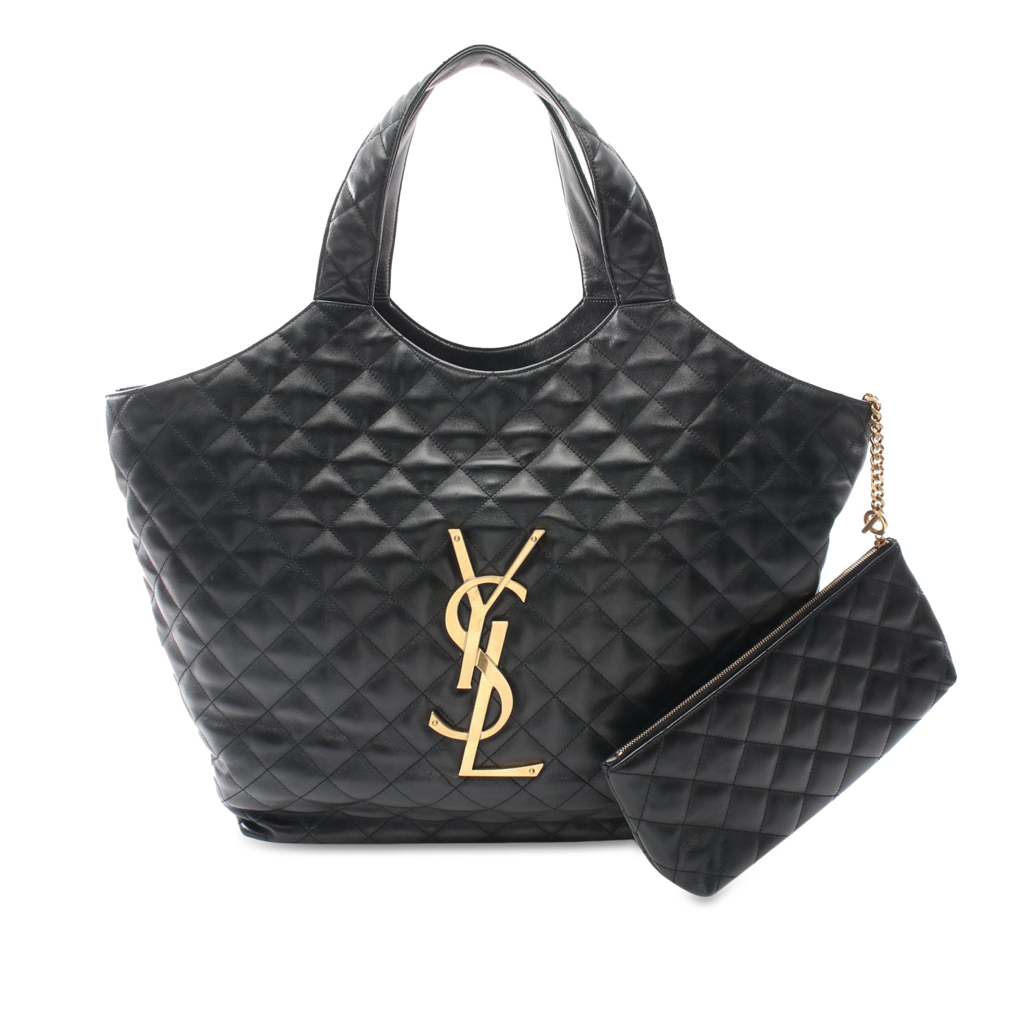 Saint Laurent Maxi Quilted Lambskin Icare Shopping Tote - image 1