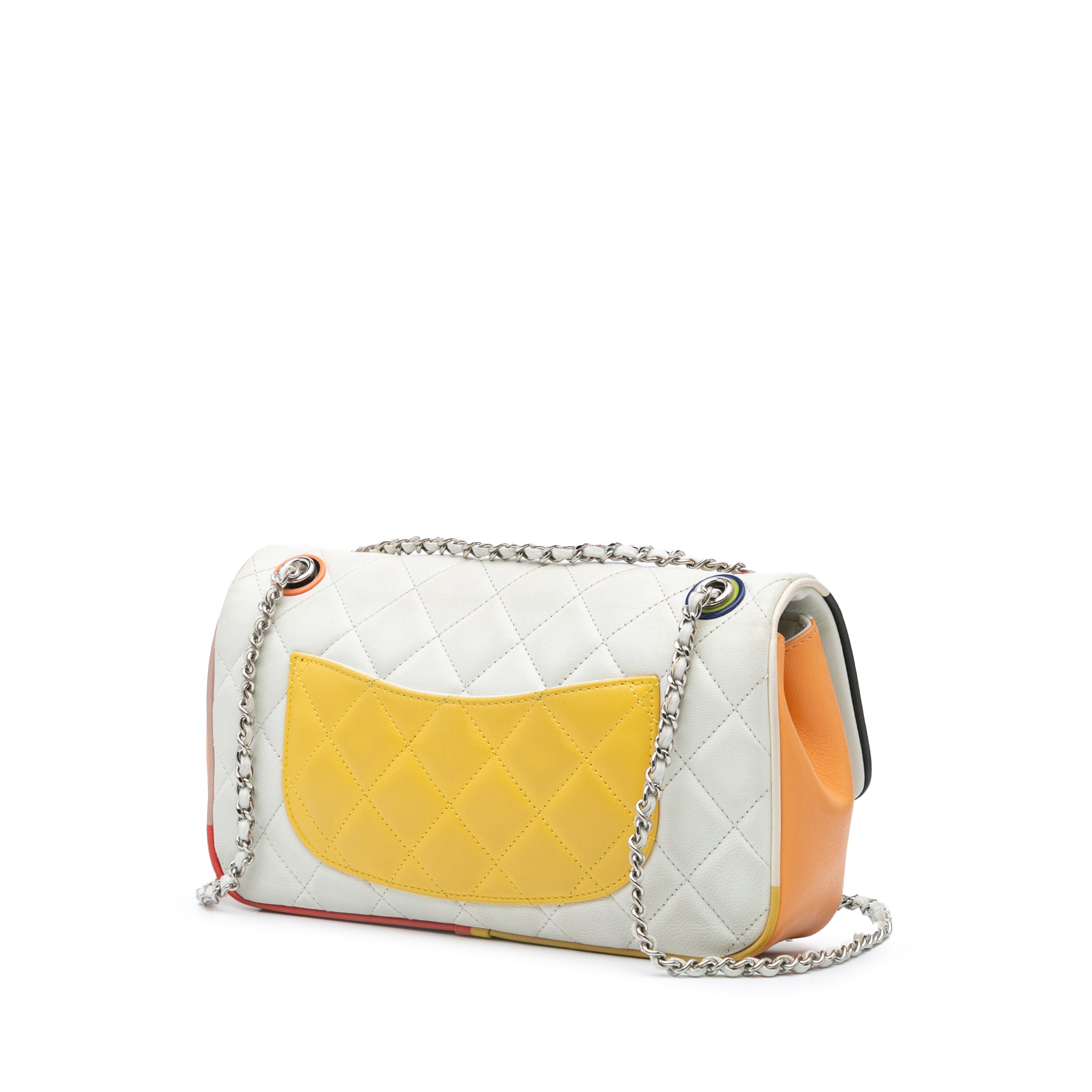 Chanel Medium Quilted Lambskin Acrylic Cuba Color Flap - image 2