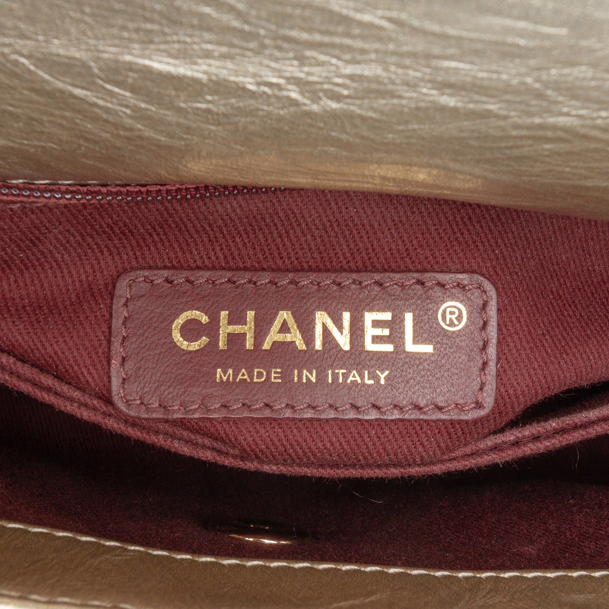 Chanel Small Quilted Metallic Calfskin Coco Top Handle Bag - image 5