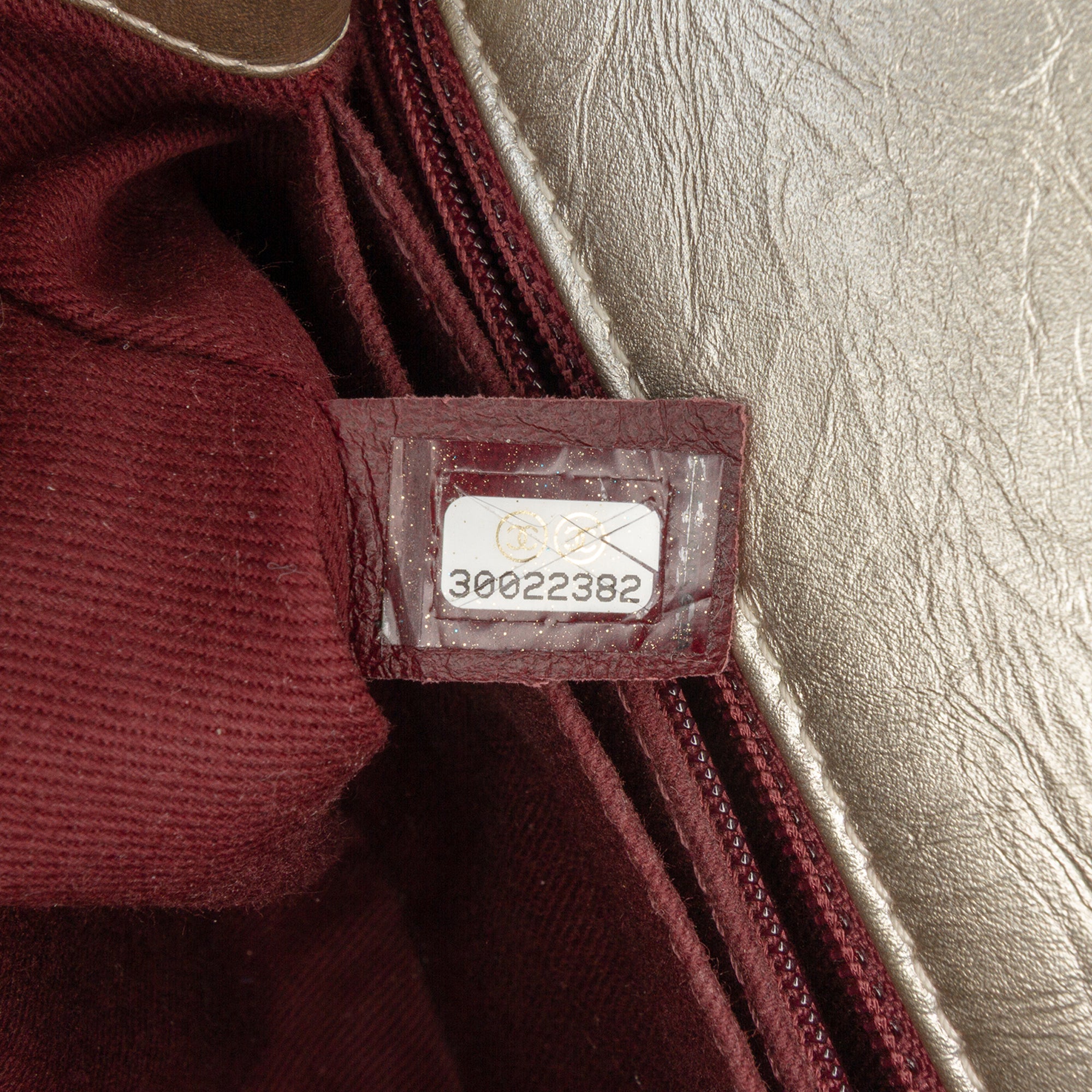Chanel Small Quilted Metallic Calfskin Coco Top Handle Bag - image 6