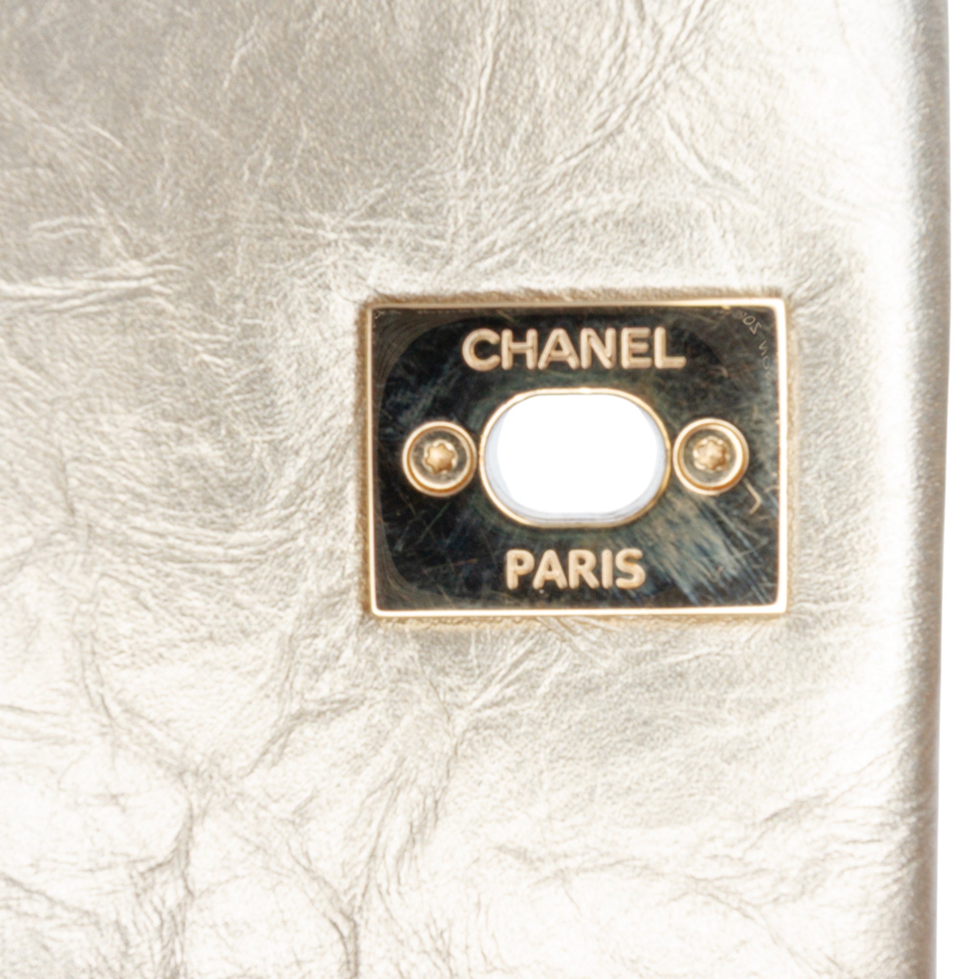 Chanel Small Quilted Metallic Calfskin Coco Top Handle Bag - image 7