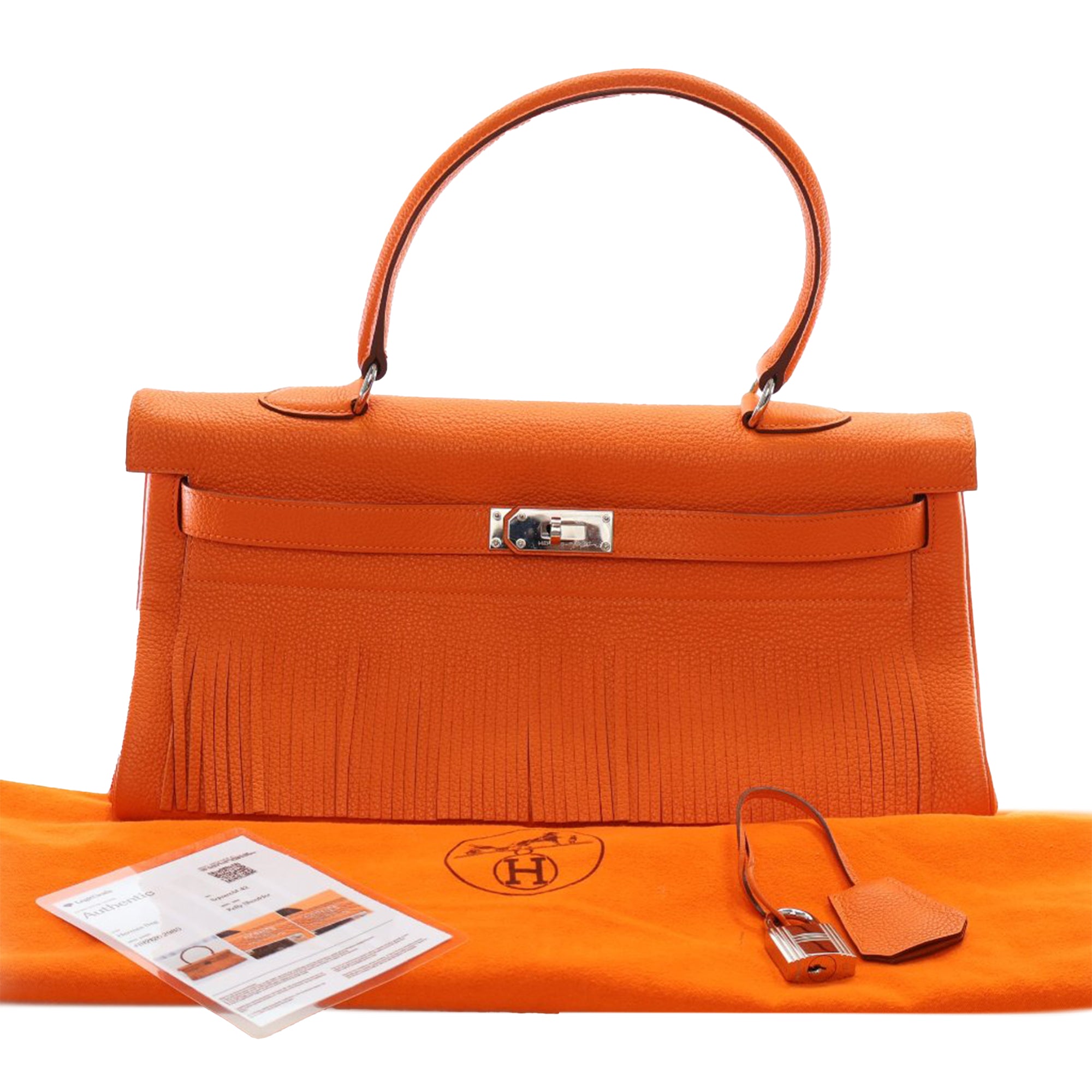Hermès Clemence JPG Fringe Shoulder Kelly 42 - image 14
