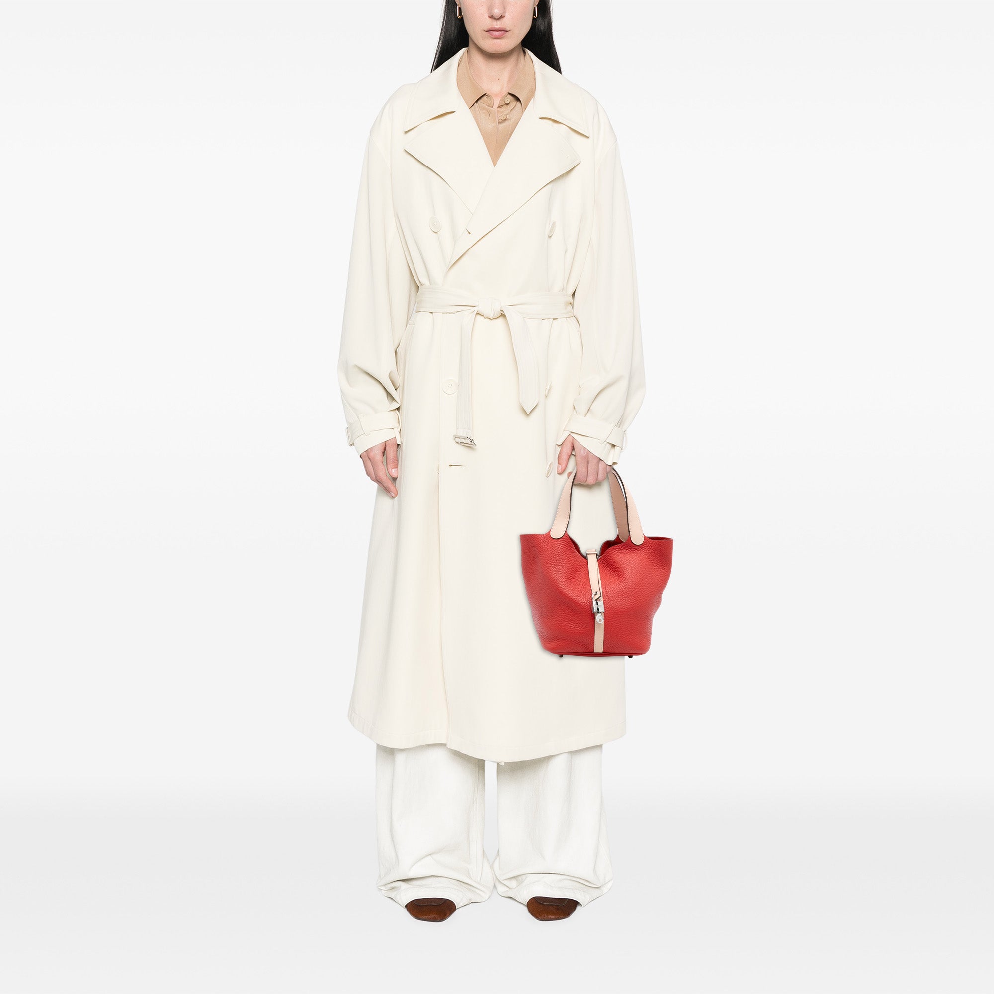 Hermès Bicolor Clemence and Swift Picotin Lock 22 - image 11