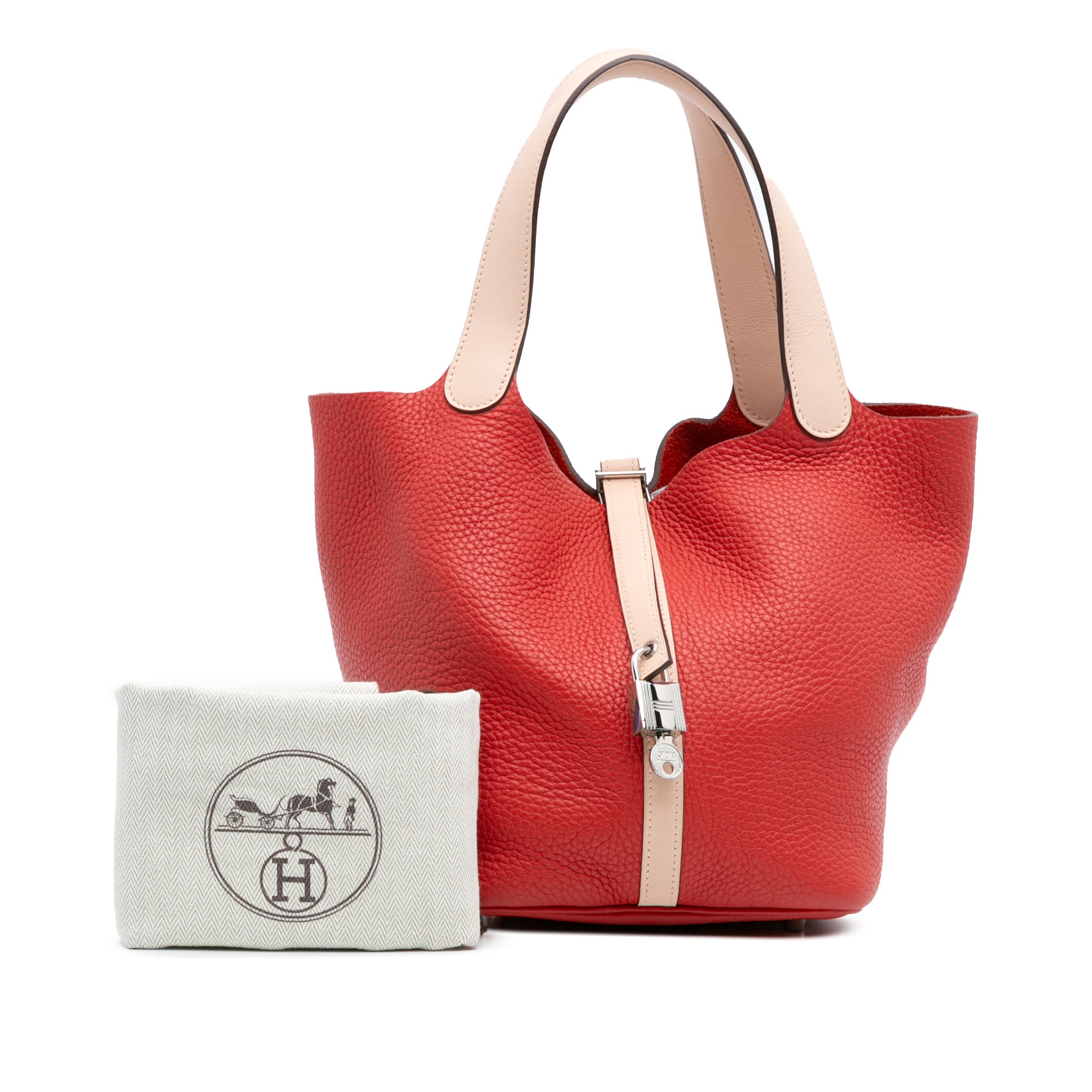 Hermès Bicolor Clemence and Swift Picotin Lock 22 - image 12