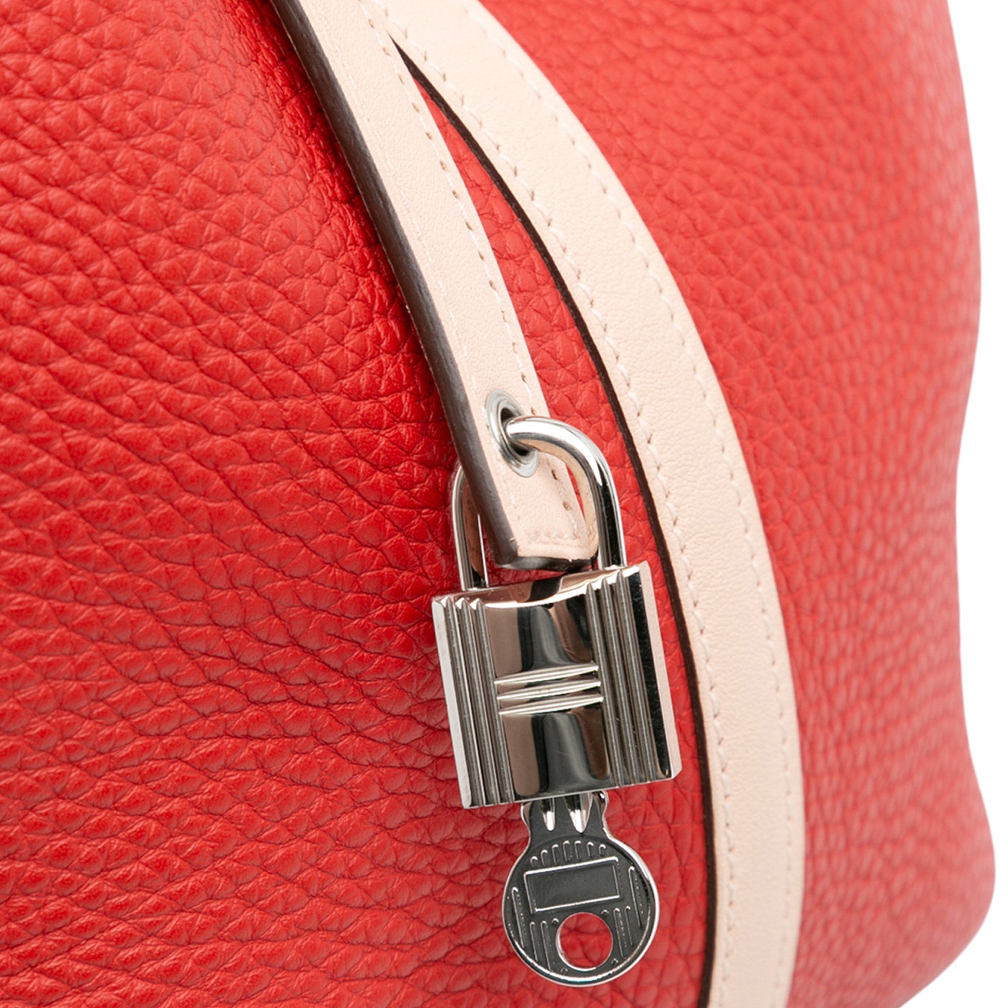 Hermès Bicolor Clemence and Swift Picotin Lock 22 - image 8