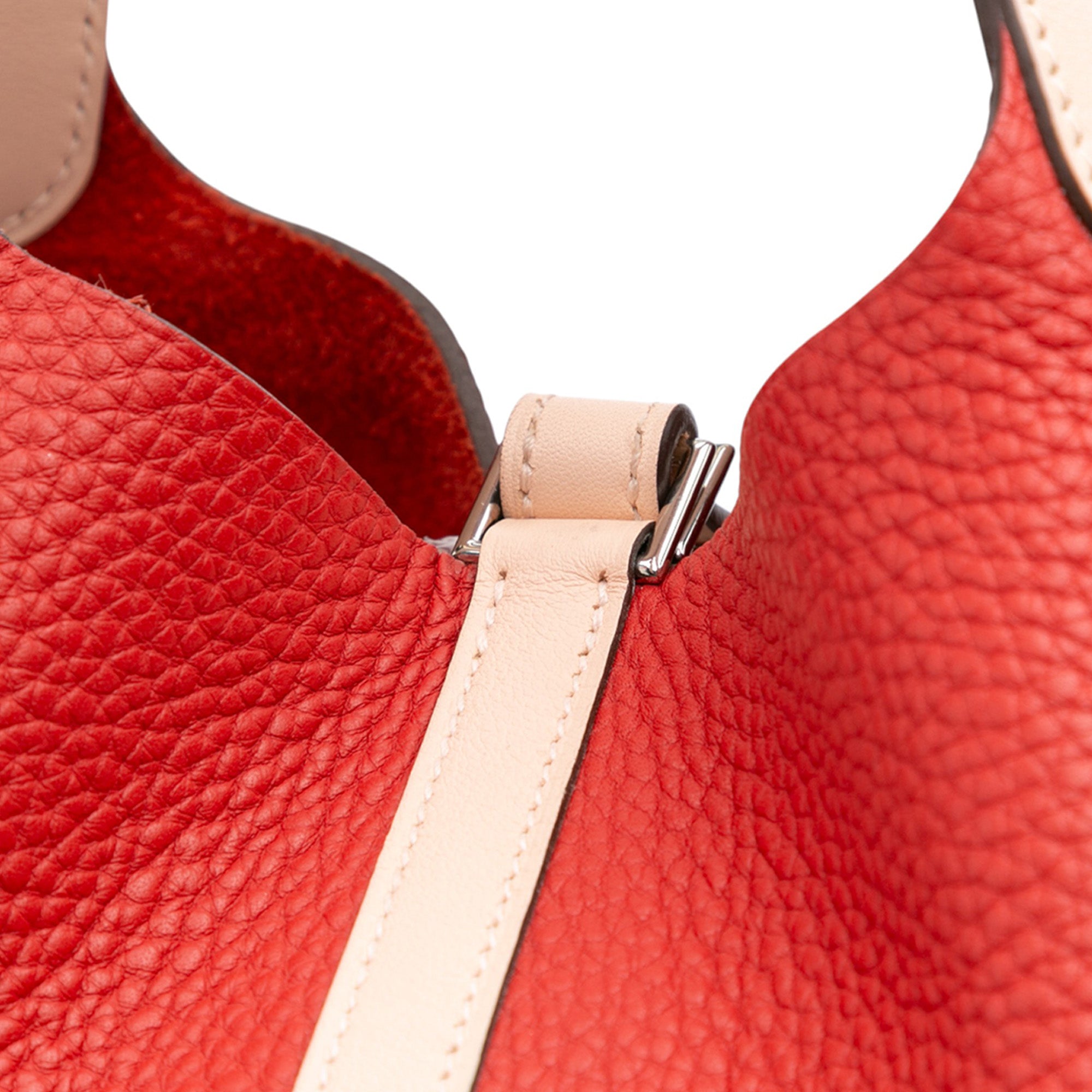Hermès Bicolor Clemence and Swift Picotin Lock 22 - image 9