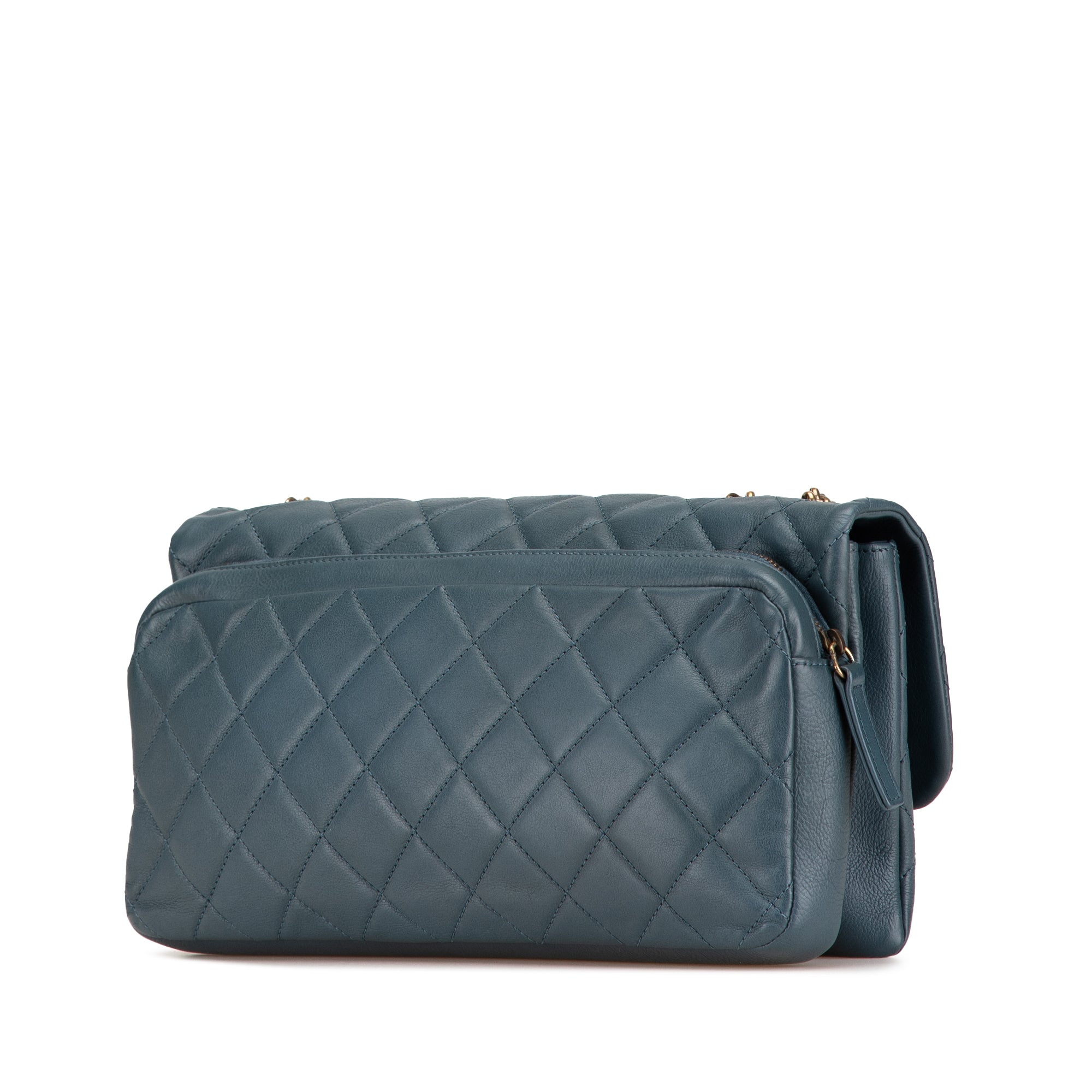 Chanel Quilted Calfskin CC Crown Flap - image 2