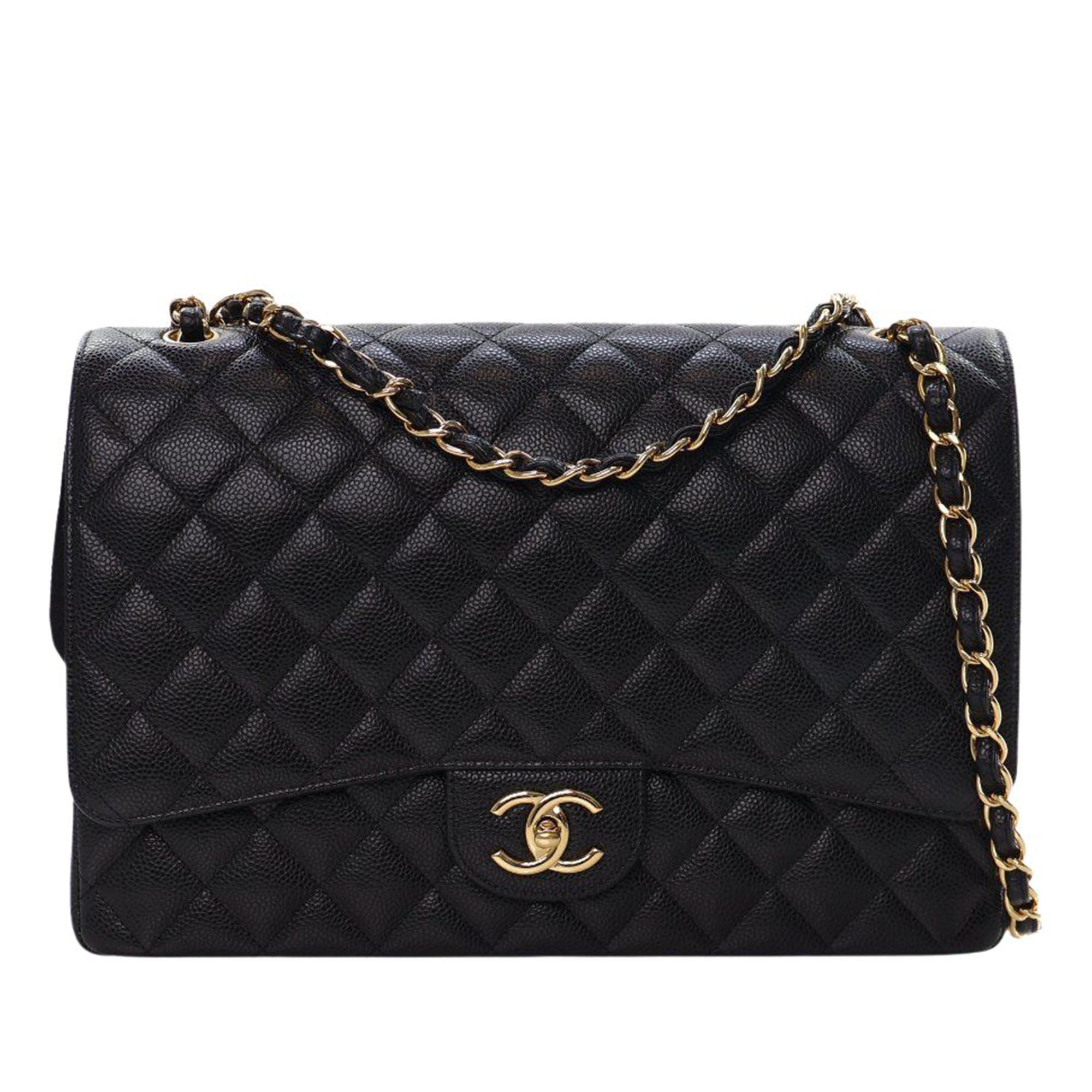 Chanel Maxi Classic Caviar Double Flap - image 1