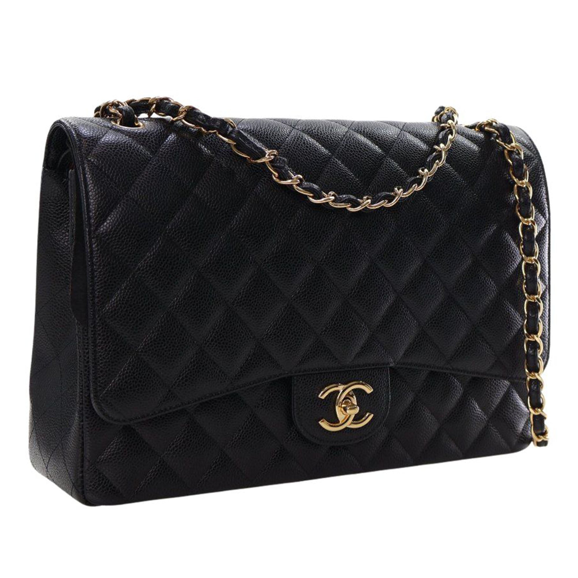 Chanel Maxi Classic Caviar Double Flap - image 7