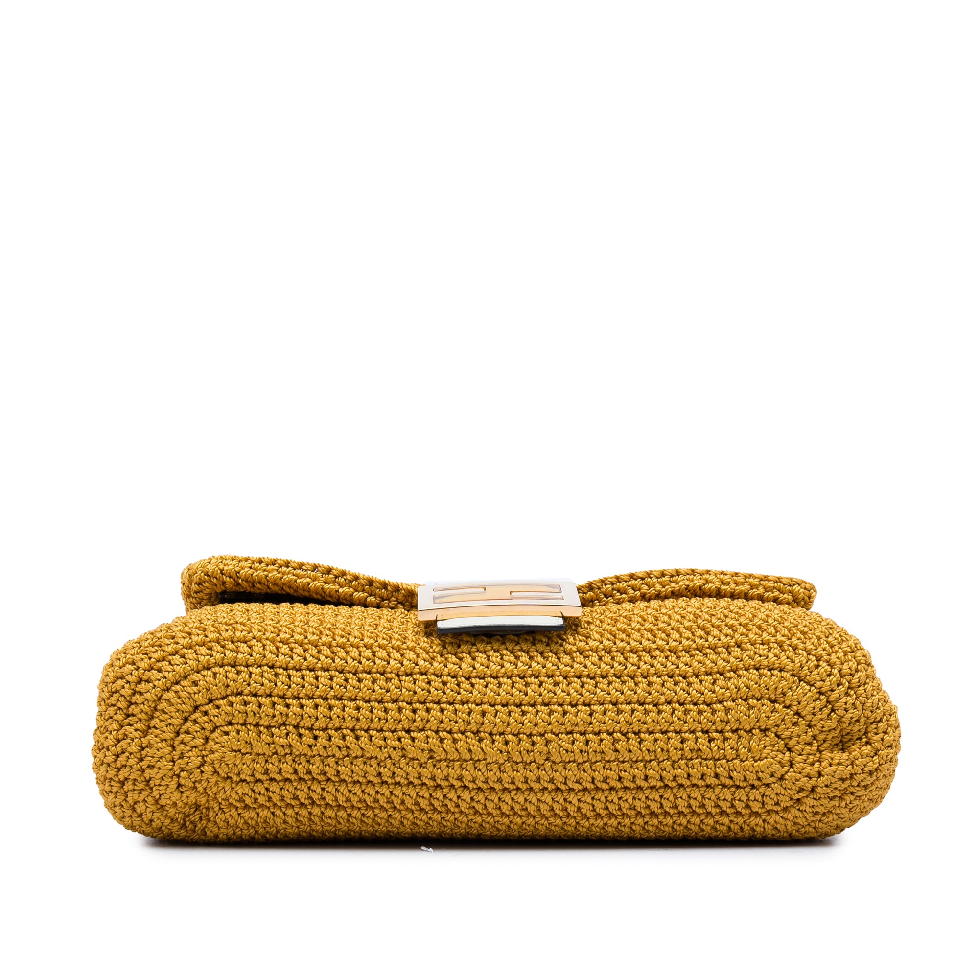 Fendi Crochet Raffia Baguette Satchel - image 3