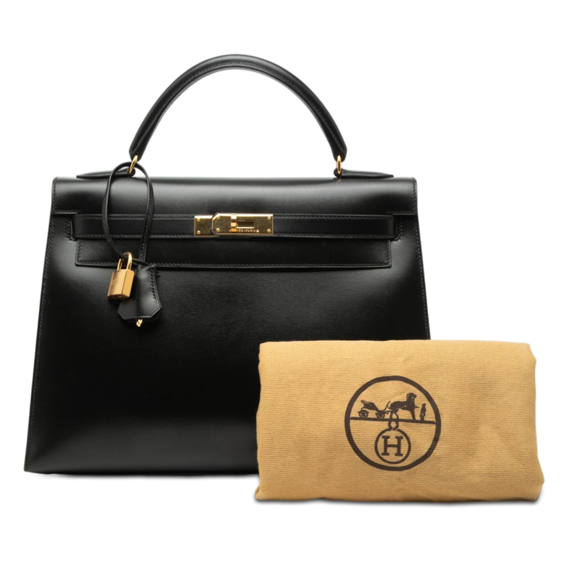 Hermès Box Calf Kelly Sellier 32 - image 8