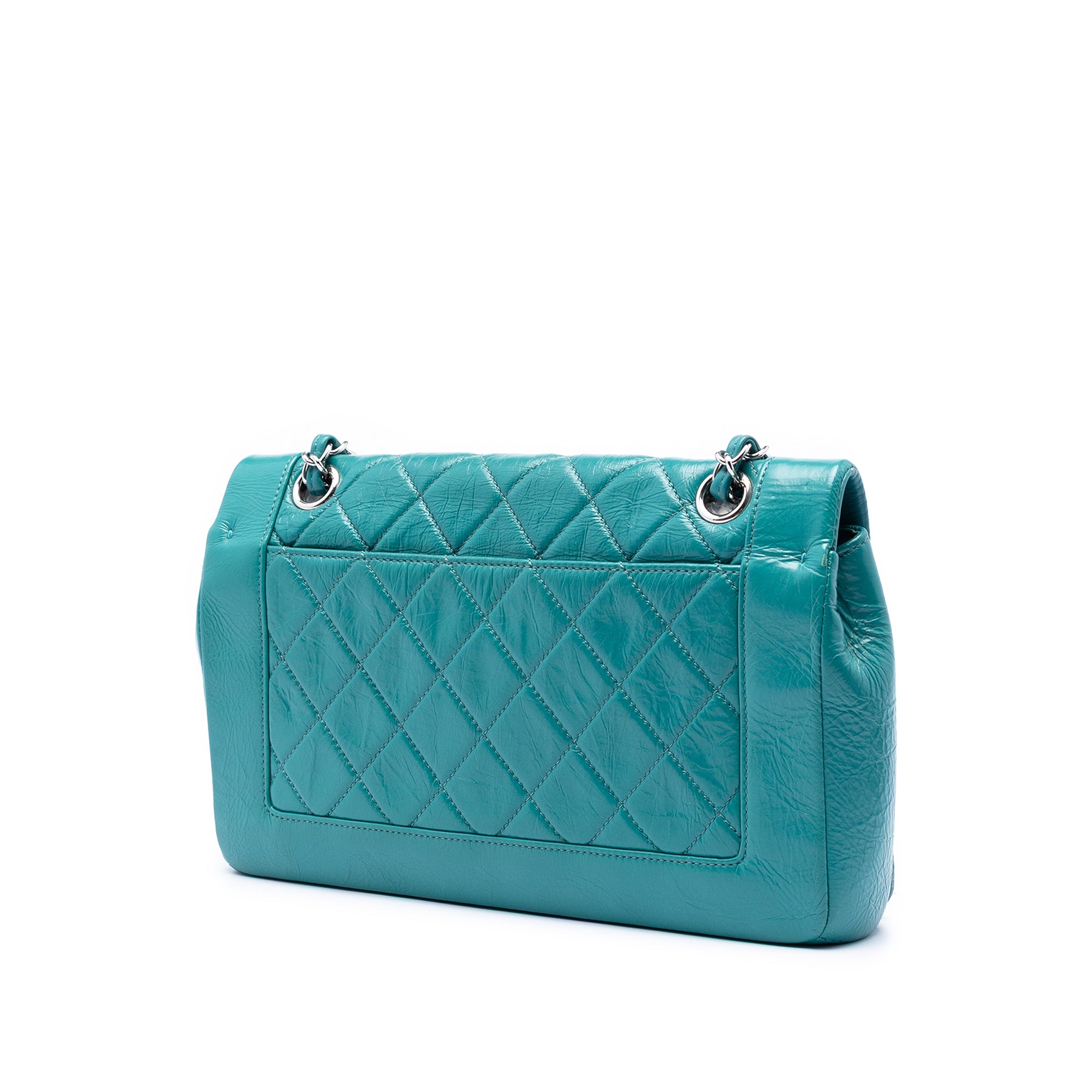 Chanel Crumpled Calfskin Bi Quilted Vintage Full Flap - image 2
