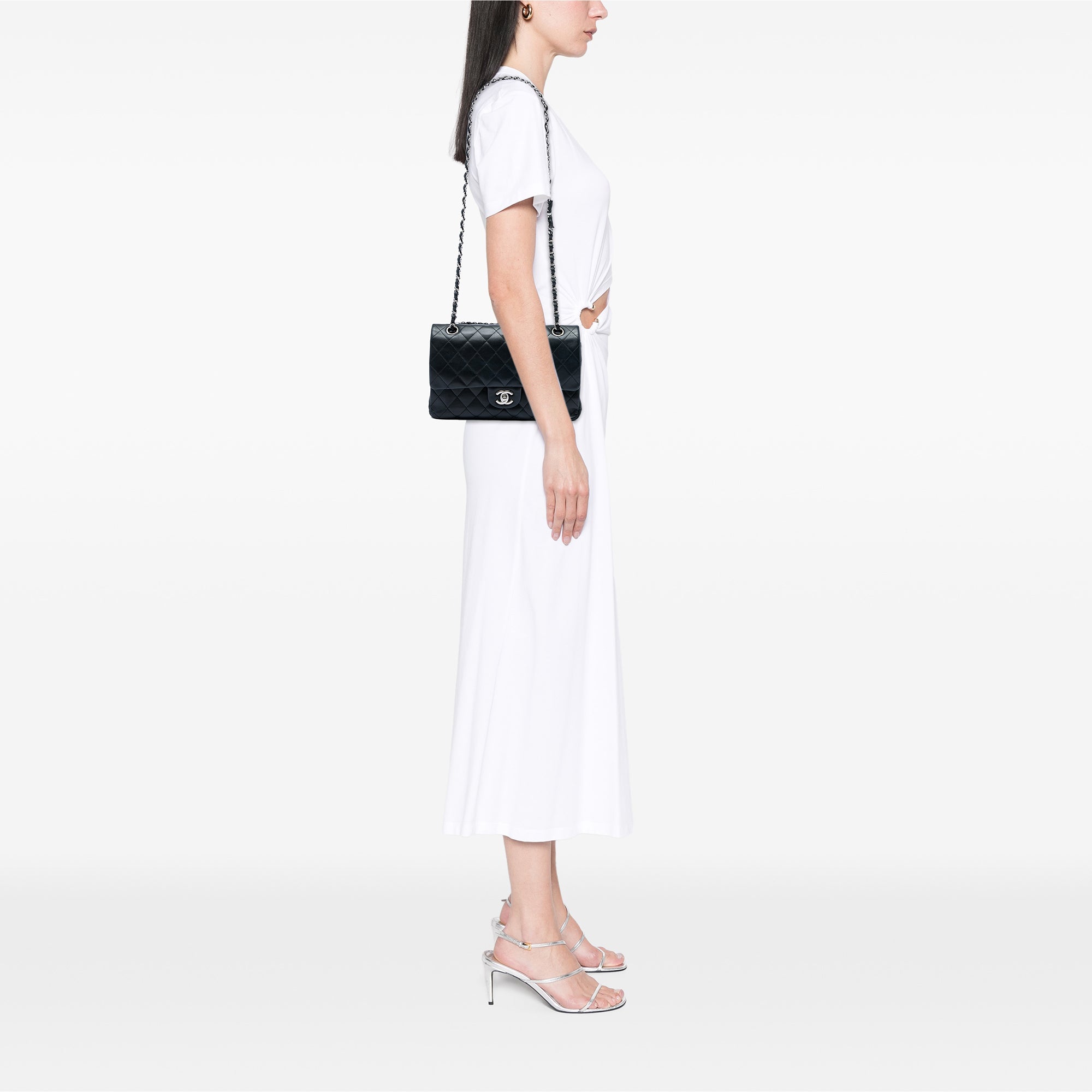 Chanel Medium Classic Lambskin Double Flap - image 5