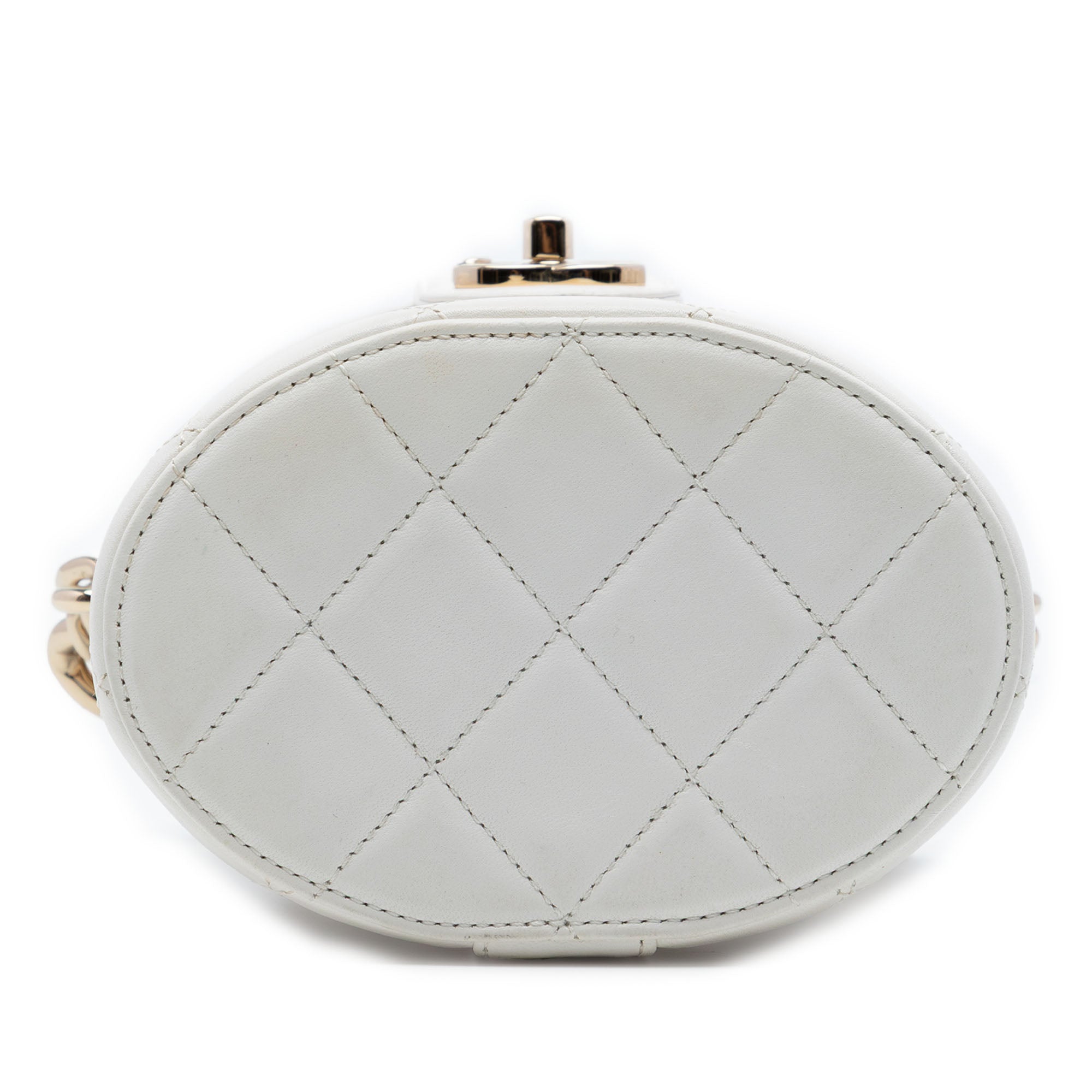 Chanel CC Quilted Lambskin Elegant Chain Vanity Case - image 3