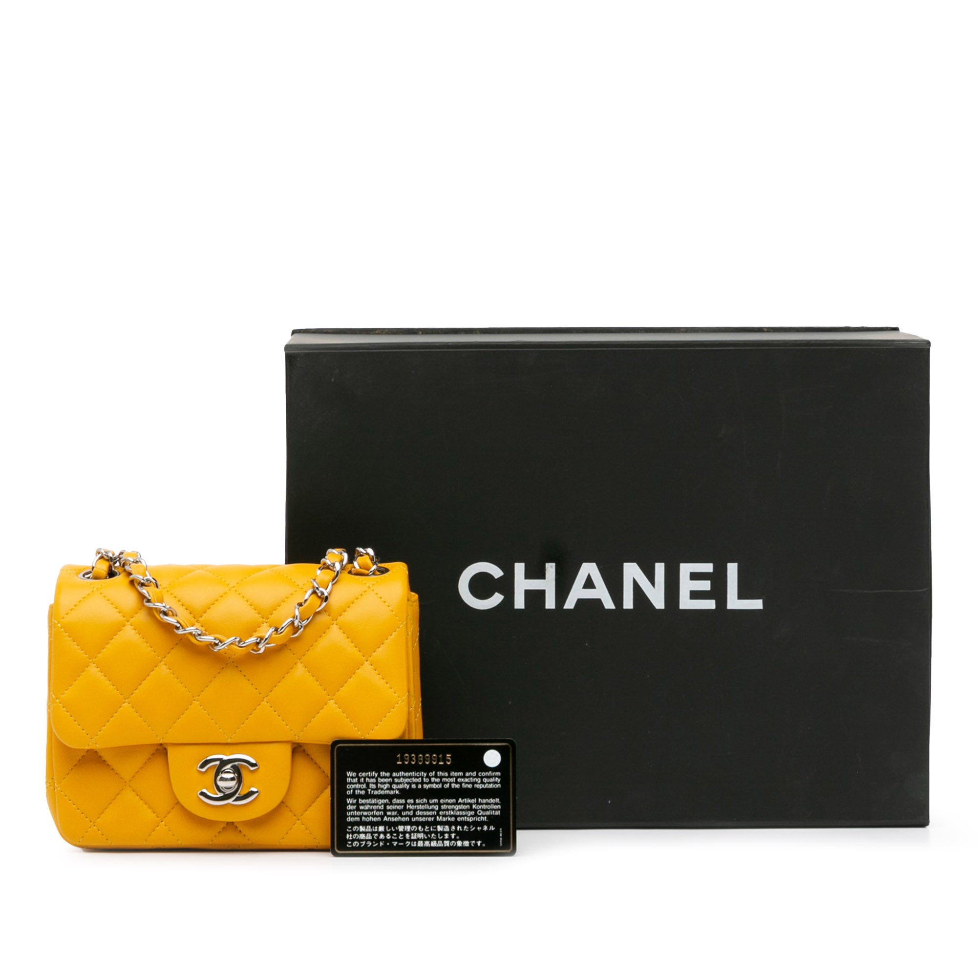 Chanel Mini Square Classic Lambskin Single Flap - image 10