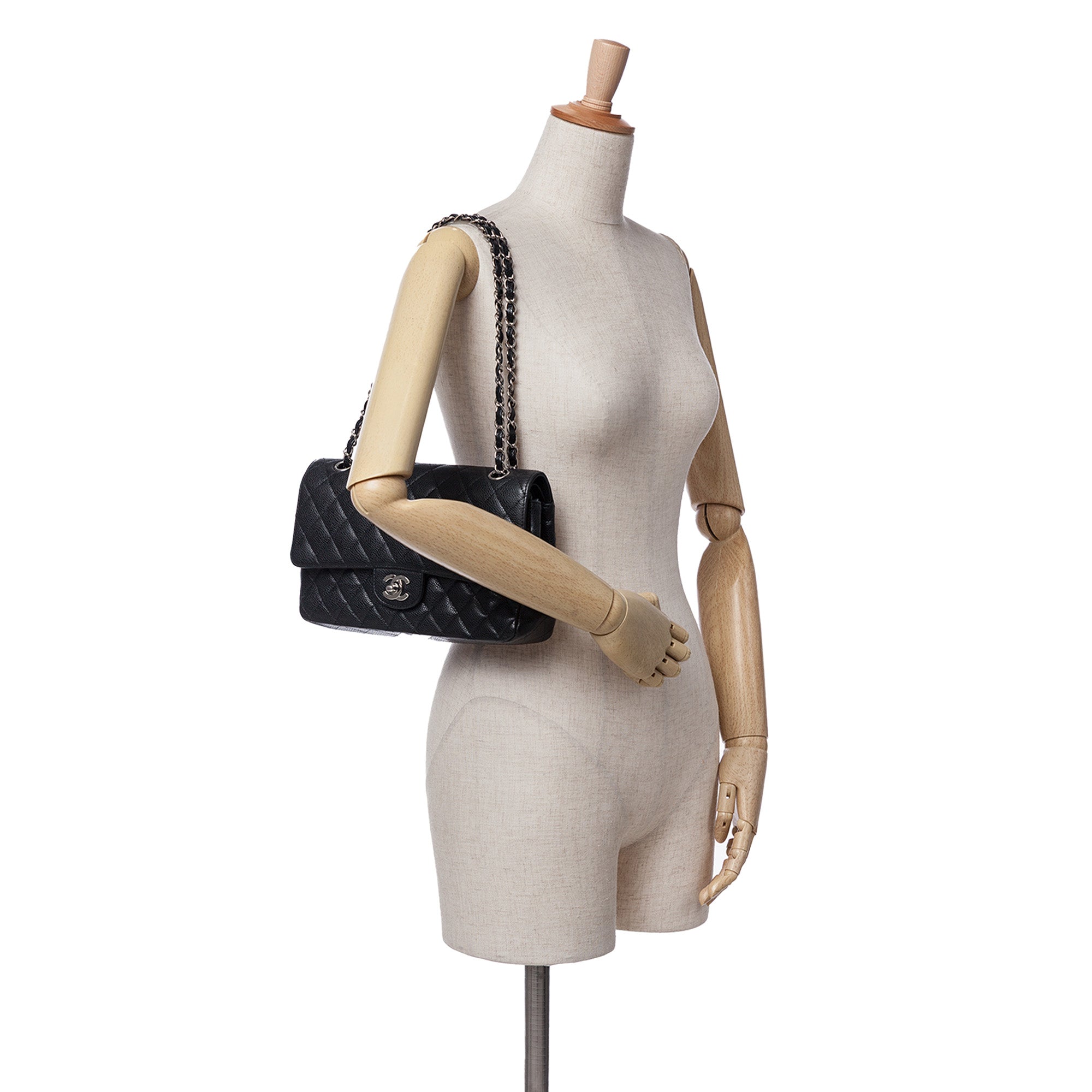 Chanel Medium Classic Caviar Double Flap - image 12