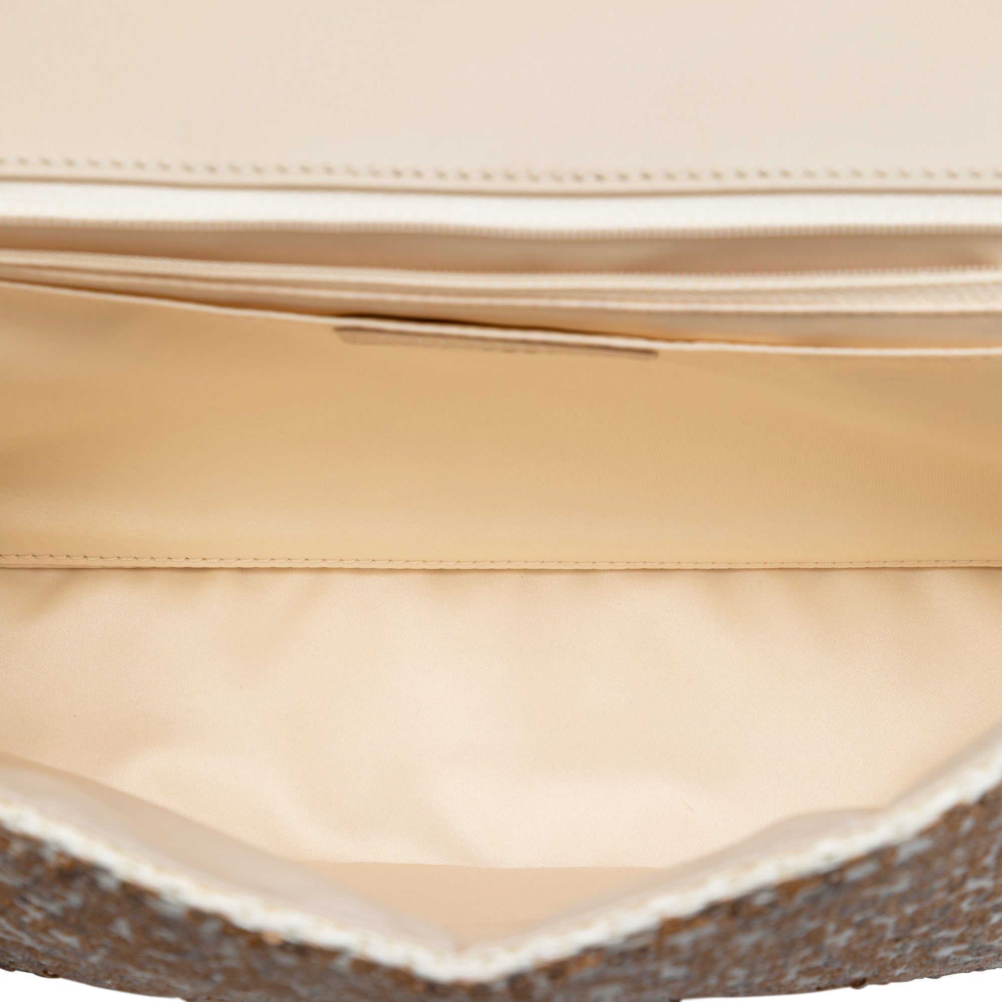 Chanel Jumbo Raffia Sequin Single Flap - image 4
