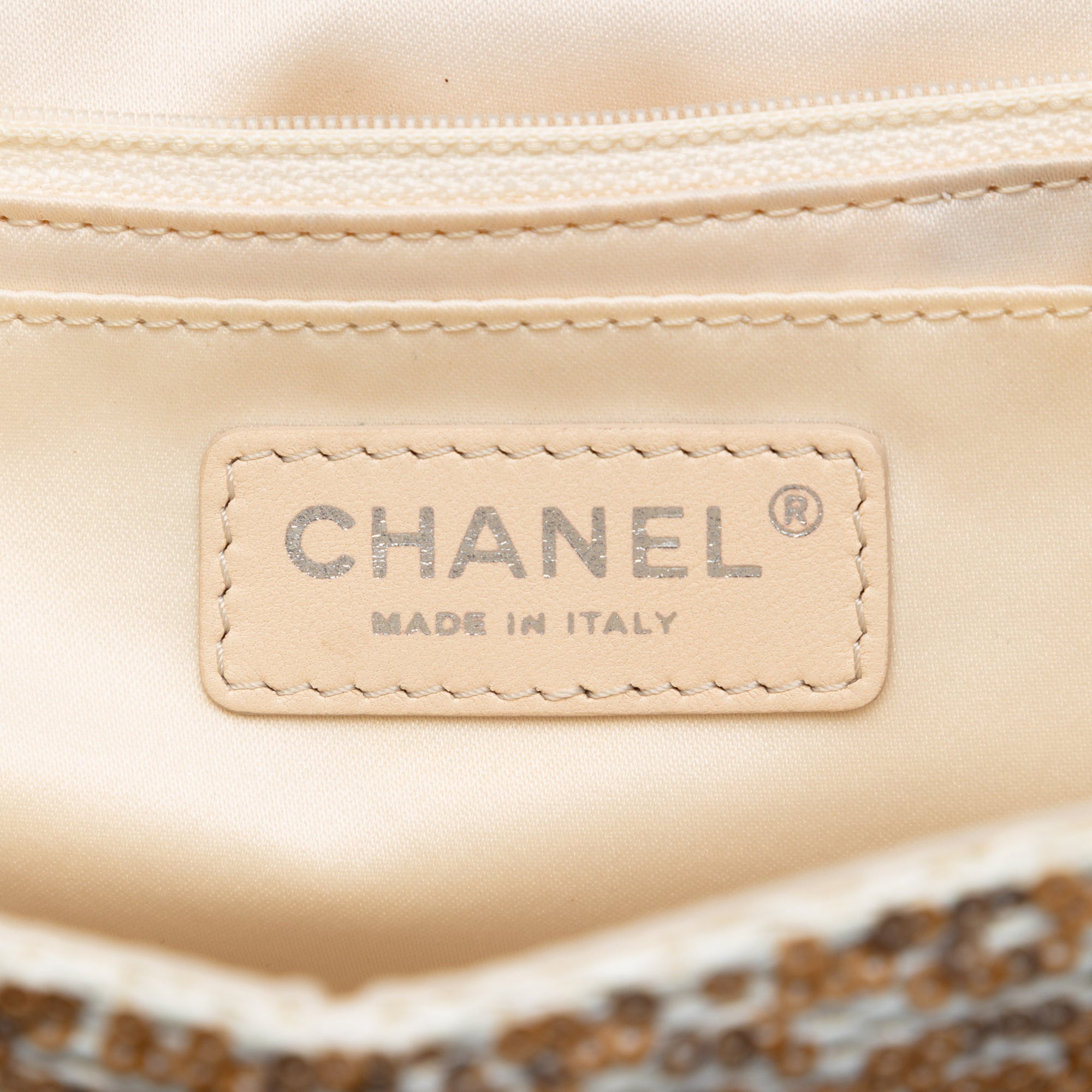 Chanel Jumbo Raffia Sequin Single Flap - image 5