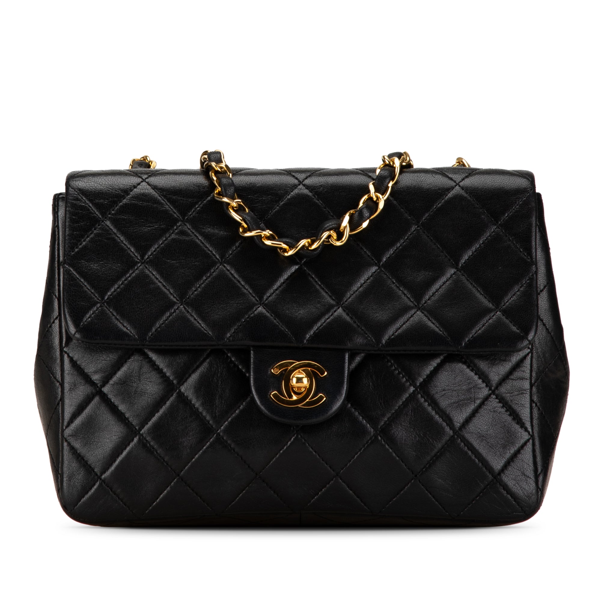 Chanel Mini Square Classic Lambskin Single Flap - image 1