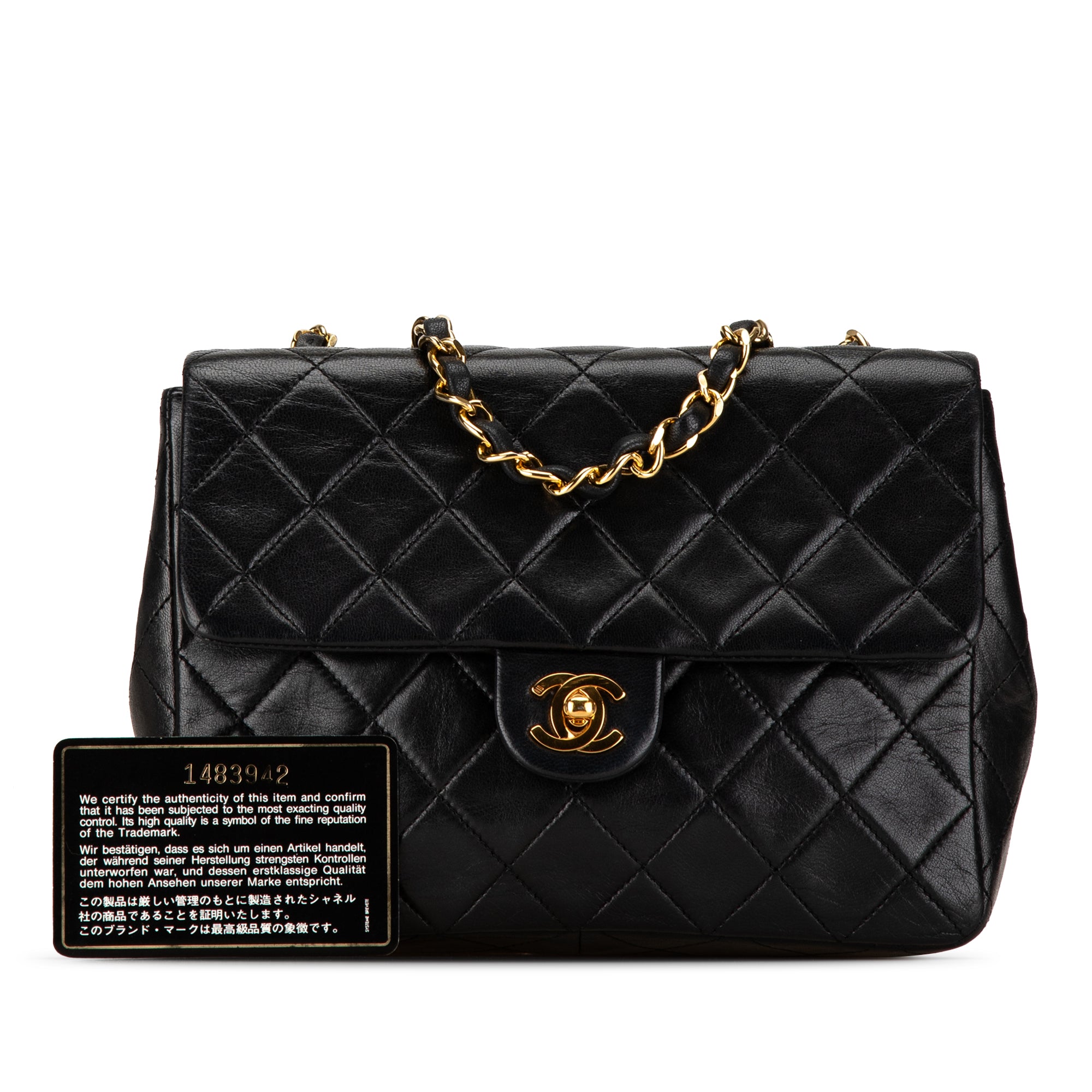 Chanel Mini Square Classic Lambskin Single Flap - image 12