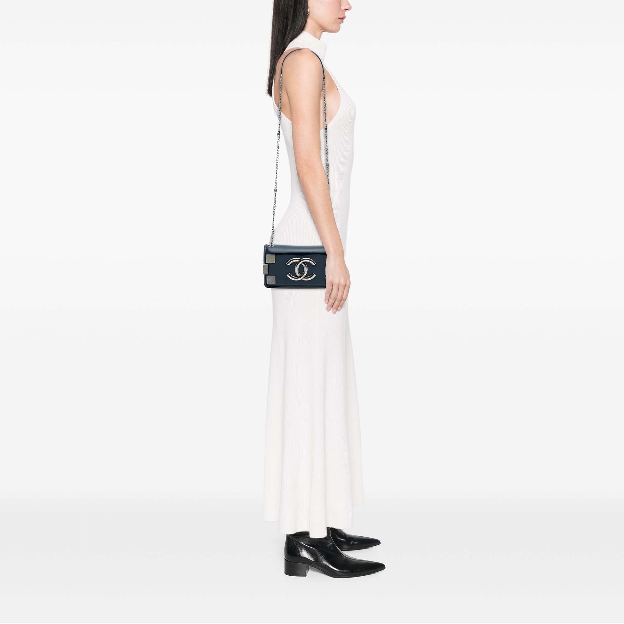 Chanel Lambskin and Acrylic Boy Brick Horizontal Flap - image 7